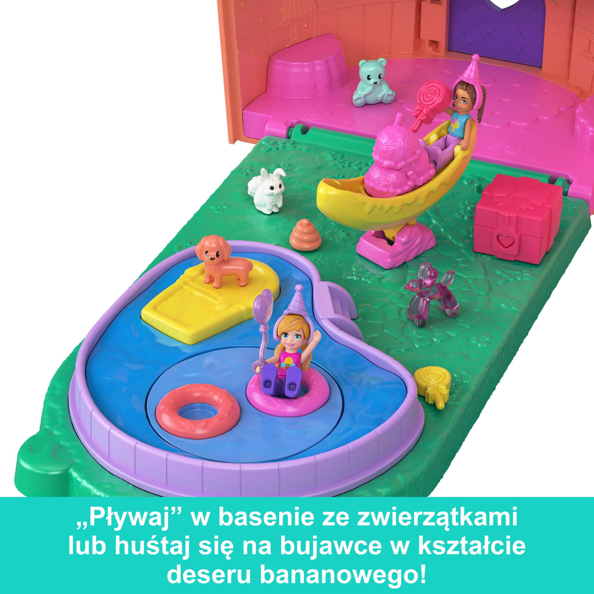 Polly Pocket Duży zestaw kompaktowy Dom Lodowego Misia