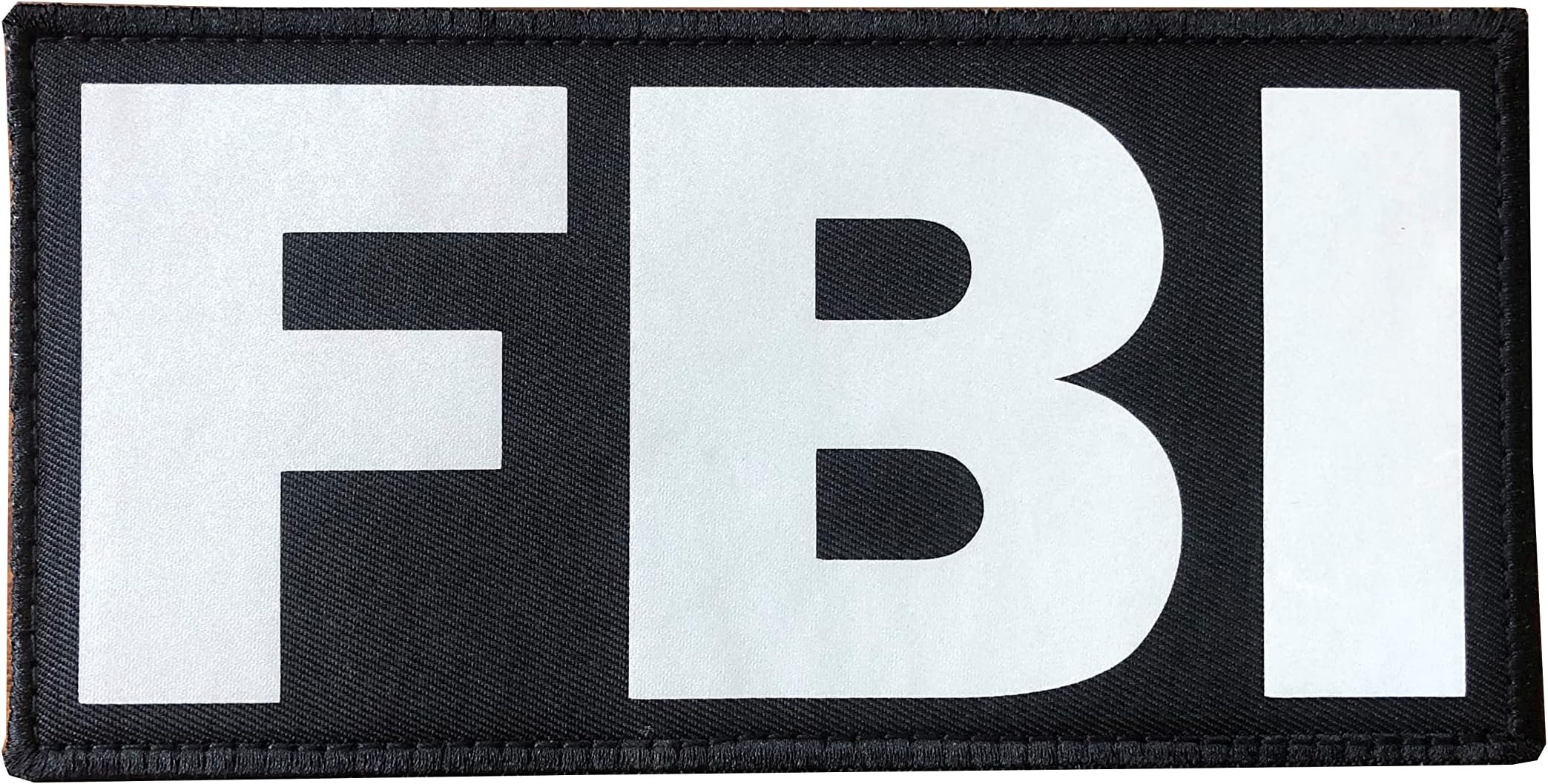 SUVIYA 8x4 inch FBI Patch Law Enforcement Police EMS FBI Fire Rescue Sheriff K-9 Patch(Reflective)