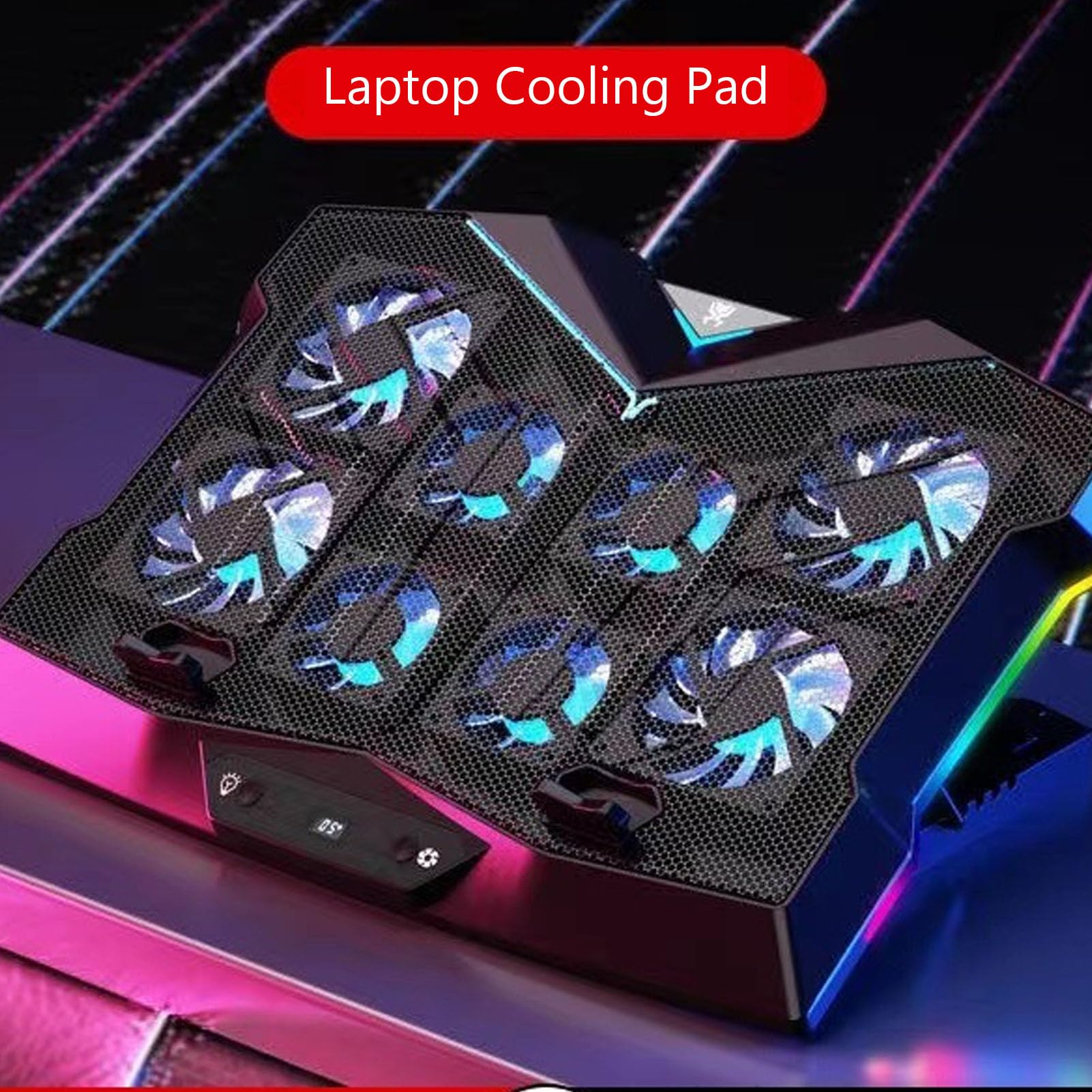 Laptopa Vomeko Laptopa, regulowana wysokość, przenośna podkładka do gier, podkładka laptopa USB dla wszystkich laptopów, akcesoriów laptopa