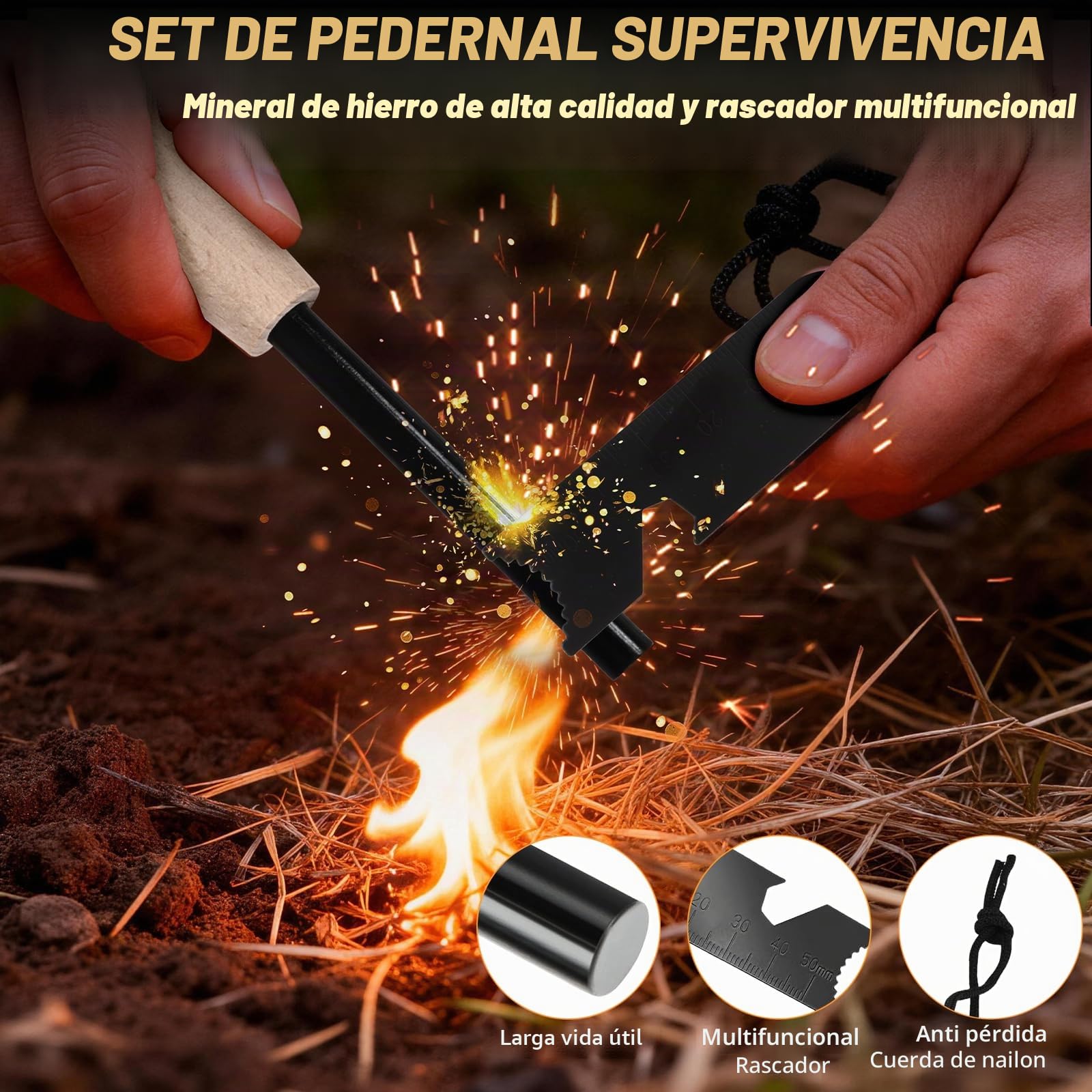 13 in 1 Kit de Supervivencia,Kit Supervivencia,Juego de Accesorios para Acampar,Set de Camping con Hachas de Supervivencia,Palas Plegables,Sierras Plegables,Regalos para Hombres,para Acampar,Aventura