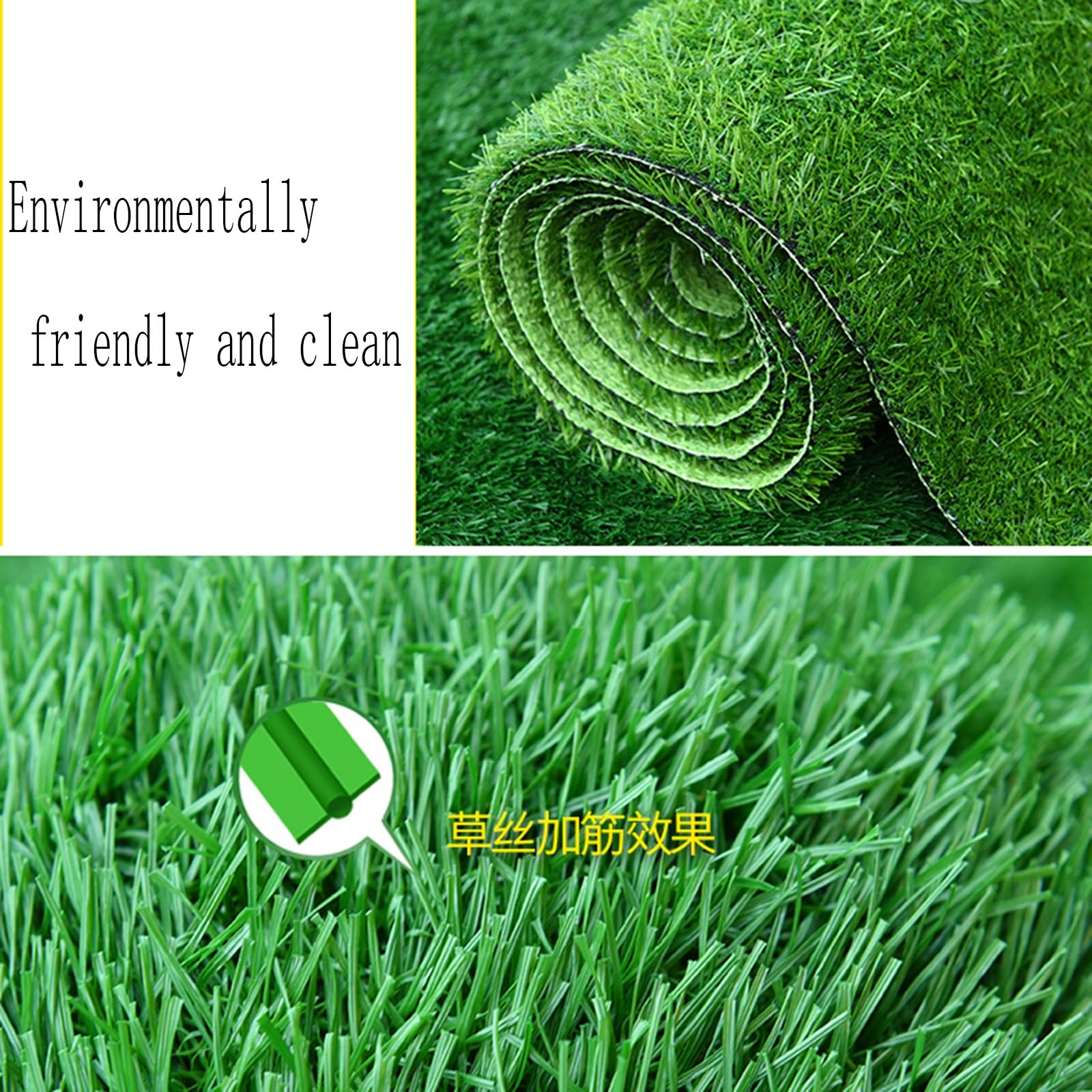 Questa Coperta Isolante in Erba Artificiale per Interni ed Esterni, Giardino, Paesaggio, Spessore 40 mm, Tappeto di Erba Sintetica, Simulazione di Prato, Tappeto per tetti (2 * 0,5 m)