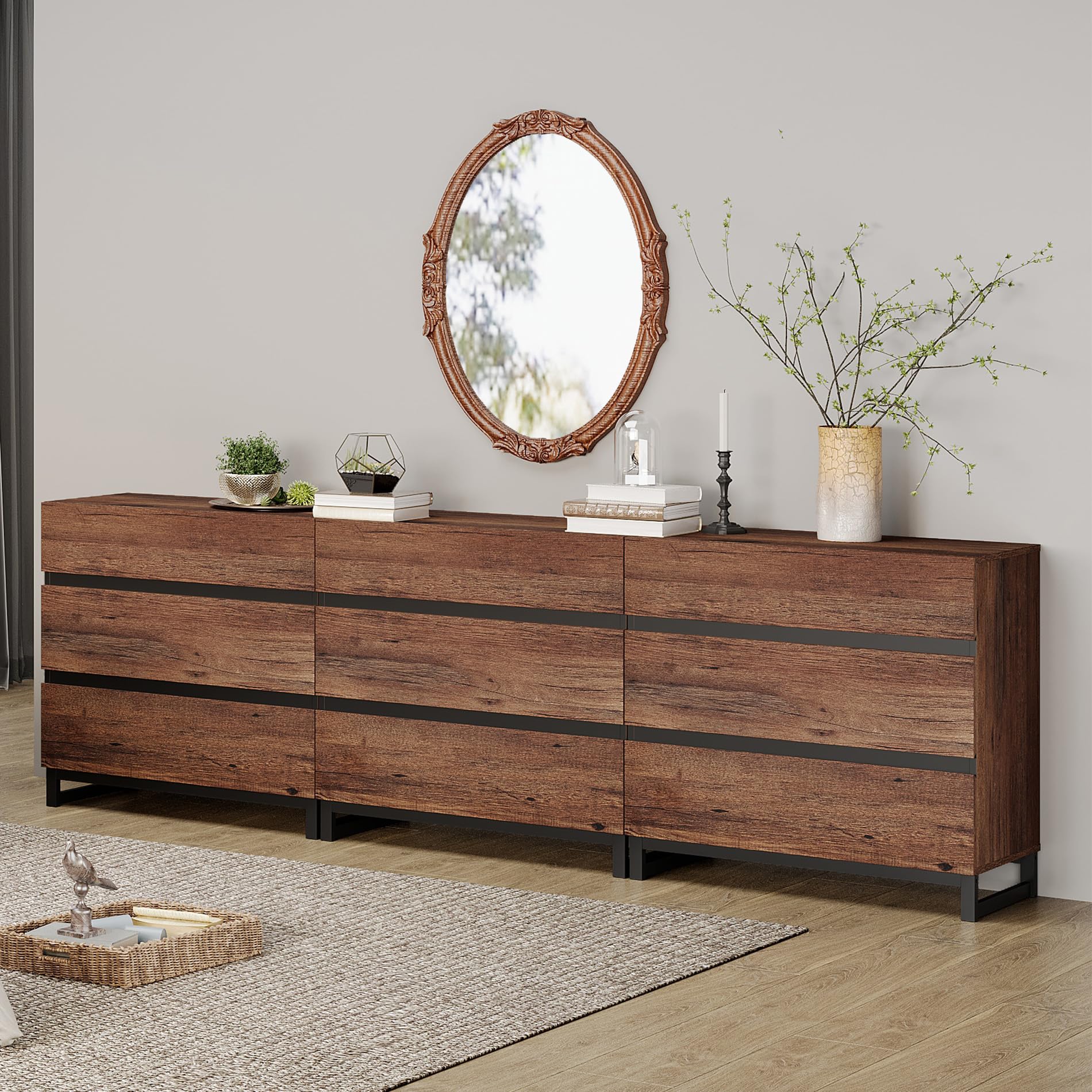knee length dresses for ladies 3-Drawer Industrial Dresser