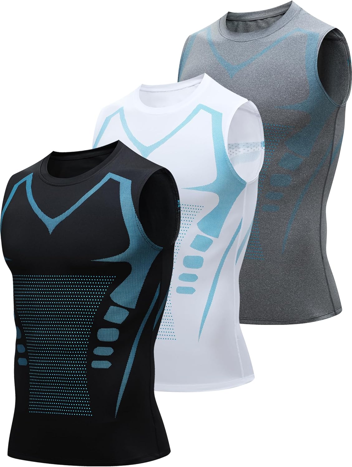 Mens Tank Tops,Sport Running Dry Fit Gym Shirt, Wicking Athletic Mesh Breathable Muscle Tee Workout Sleeveless Shirts