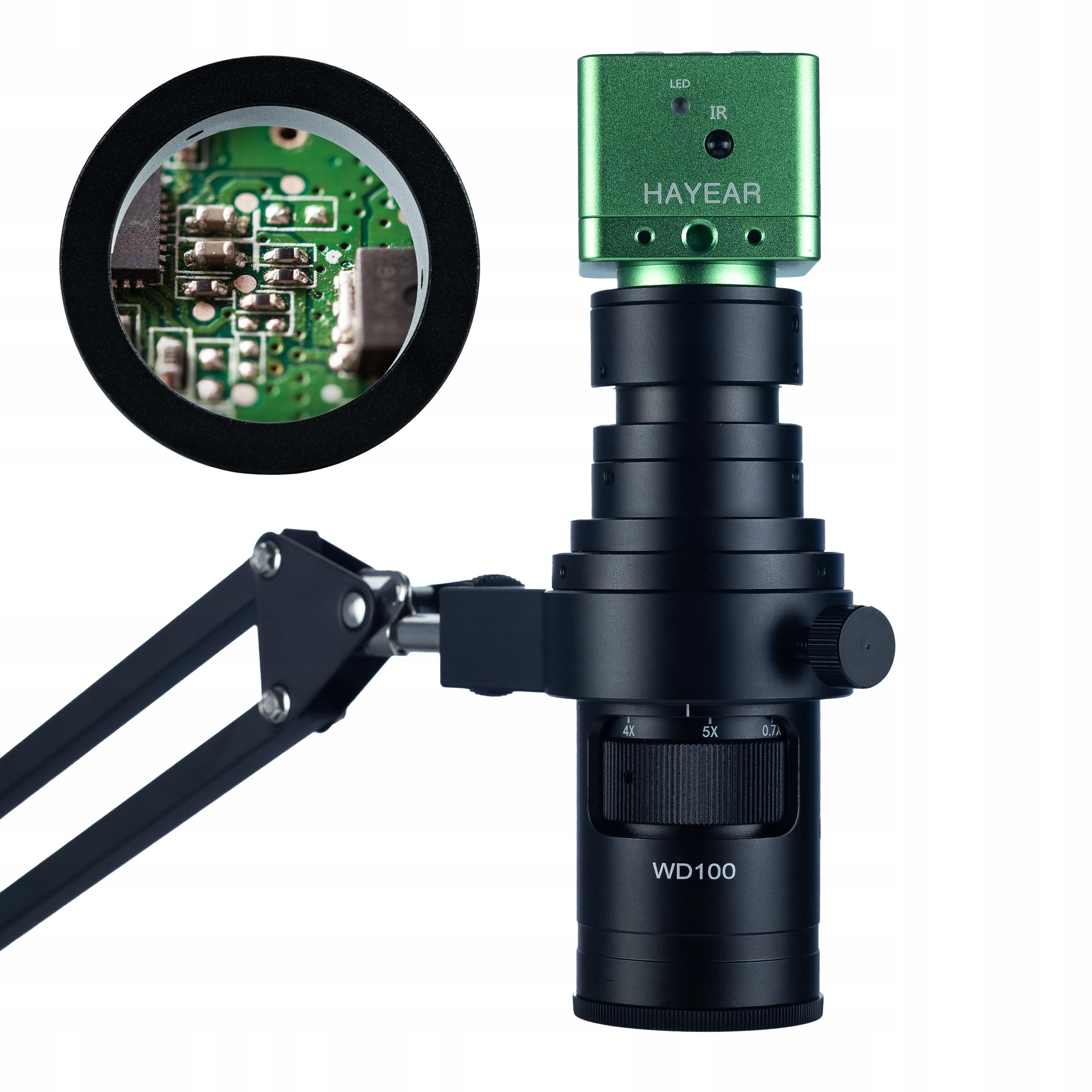 Rosfix Mikroskop Set 32xLED Kamera KMPP-HDMI-TF 12MP Kompatibel mit Earth