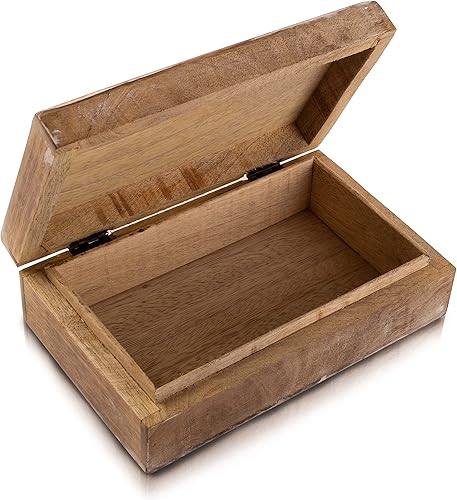 Miniatura 3 de Grandes regalos de cumpleaños, joyero de madera decorativo hecho a mano, organizador de joyas tallado en árbol de la vida, caja de recuerdos, caja