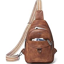 7L Sling Bag for Women Men Crossbody Belt Bag Small Travel Sling Backpack Anti Theft Chest Daypack Purse Faux Leather