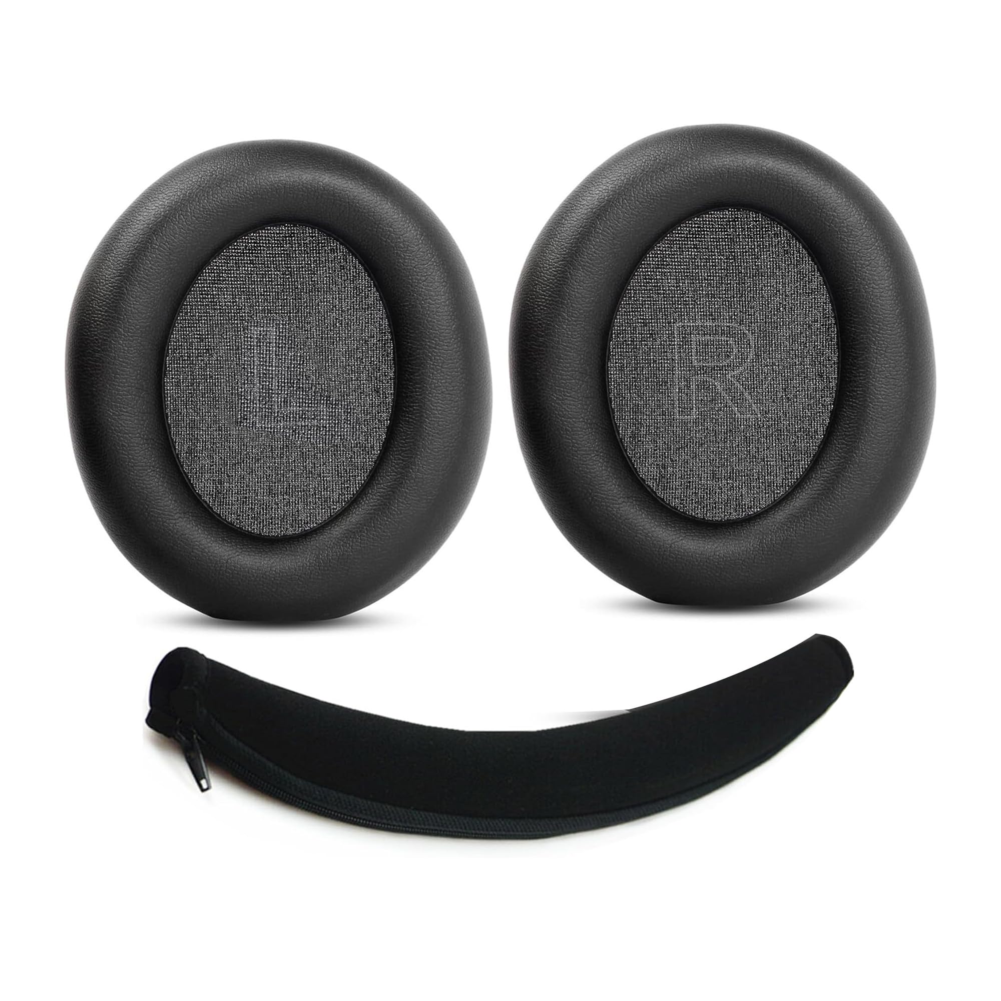 HTINDUSTRY Earpads and Headband Replacement Compatible with Anker Soundcore Space Q45 Bluetooth Wireless Over-Ear Headphone Ear Pads with Softer