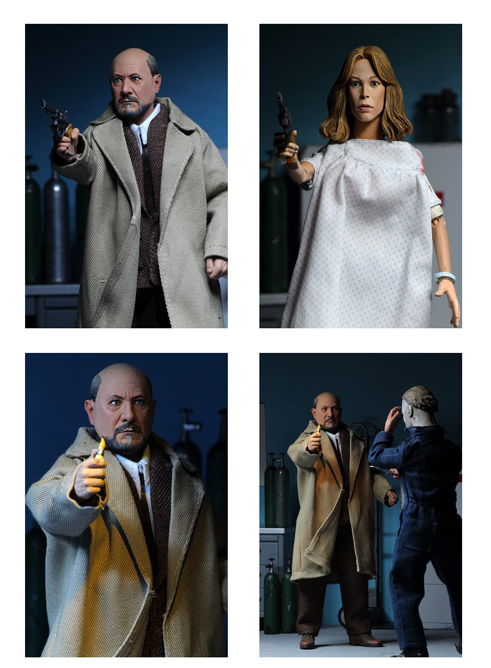 Halloween 2 - Dr. Loomis and Laurie Strode (1981) 8” Clothed Action Figure 2 pack