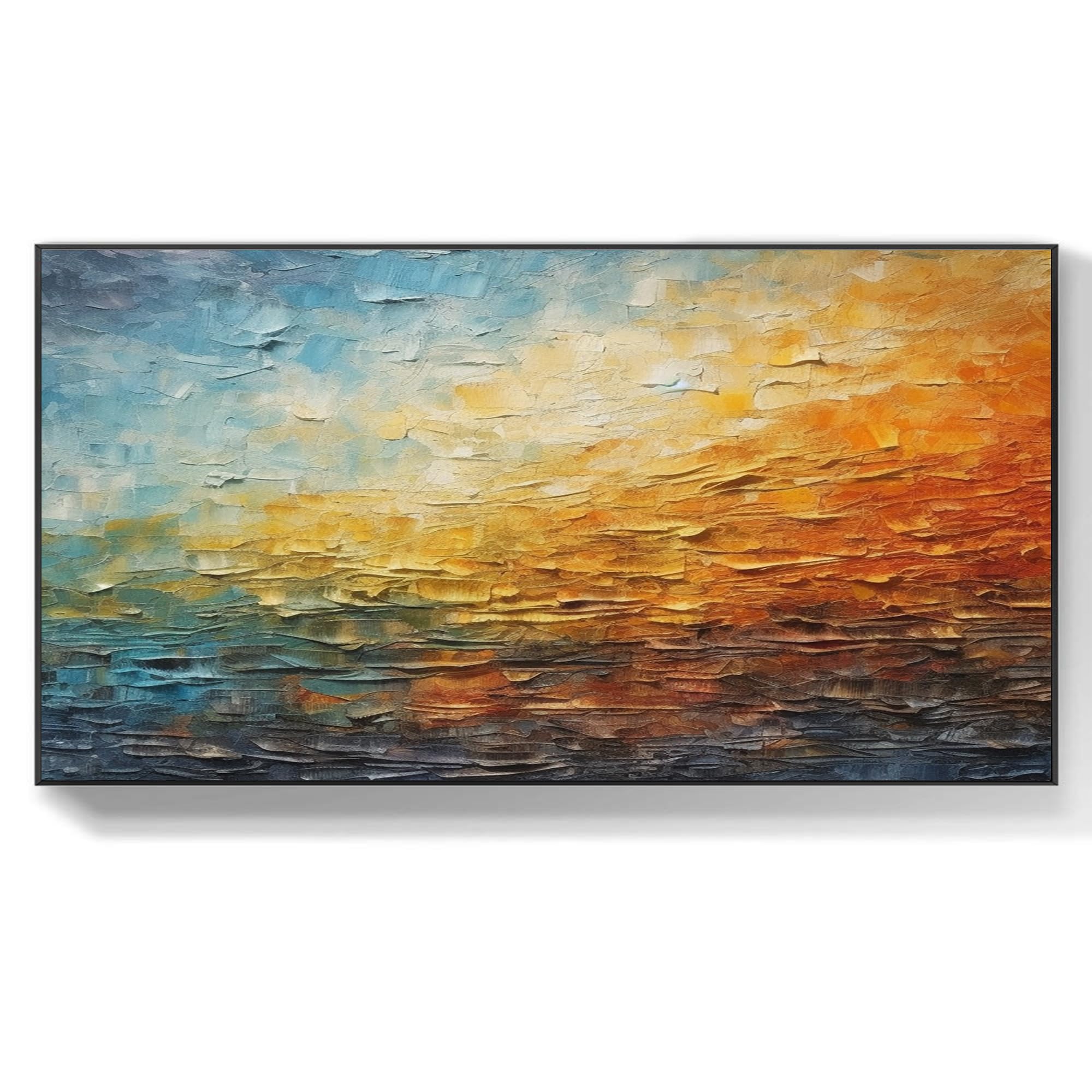 Amazon.com: Htleesia Original color textured oil painting hand