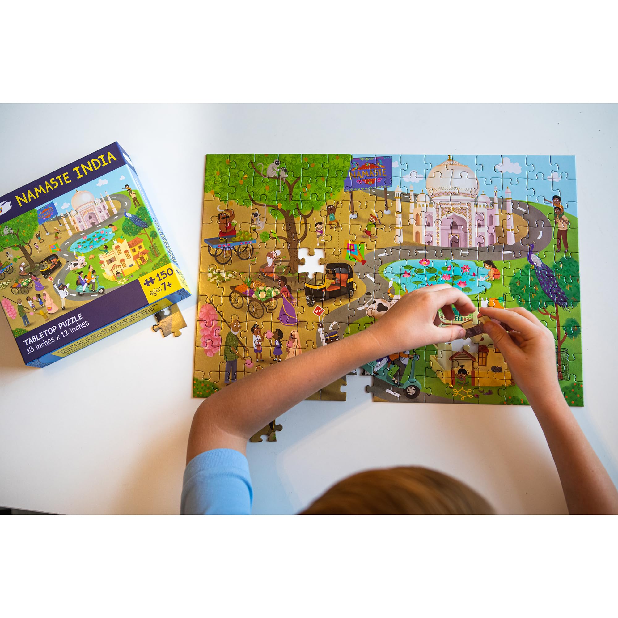 Amazon.com: Namaste India Tabletop Puzzle - 150 Piece, Kulture