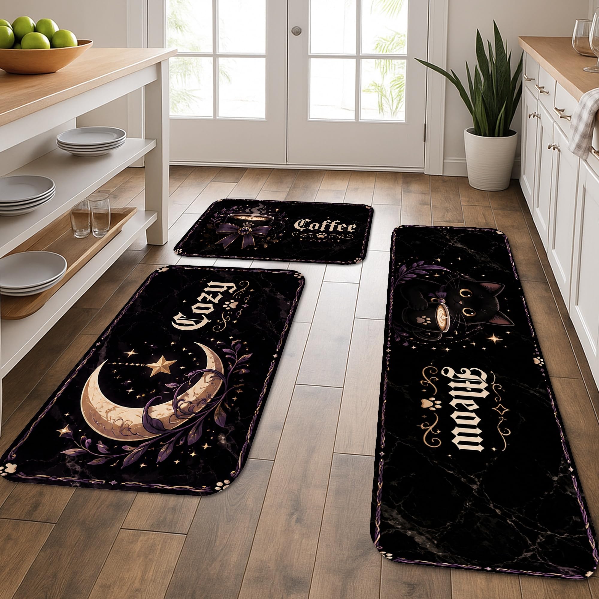 Tapis de cuisine Halloween lavable pour protéger le sol de la cuisine et de la salle de bain