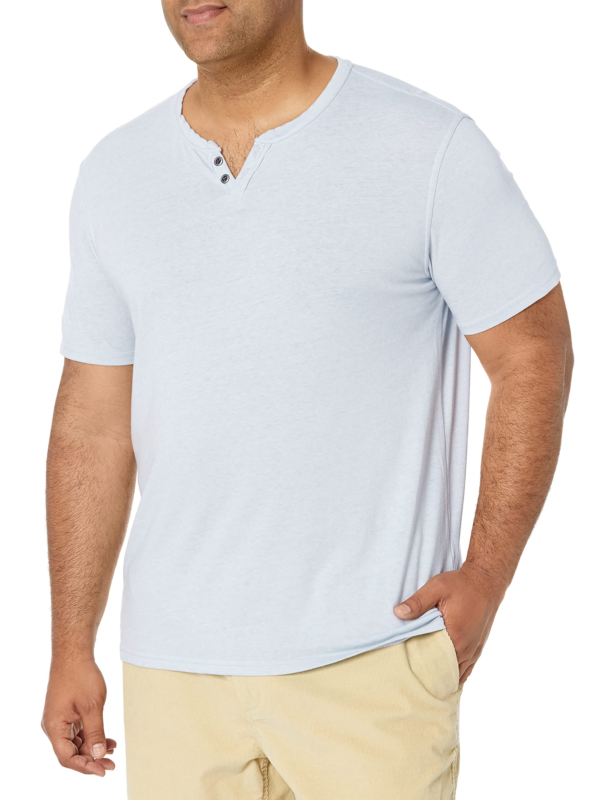 Lucky Brand Men's Venice Burnout Notch Neck Tee Venice Burnout Notch Neck Tee