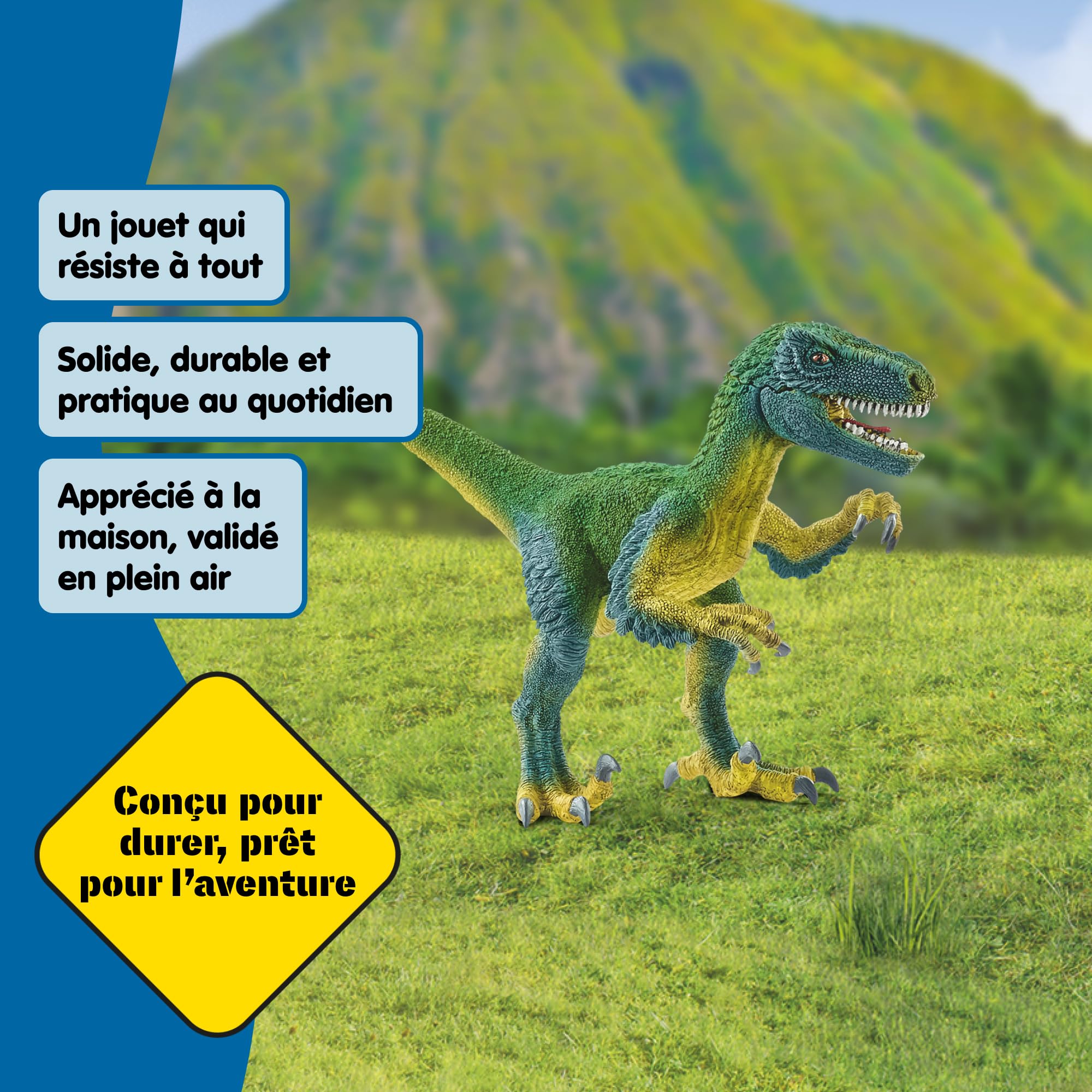 Schleich Dinosaure Vélociraptor 14585 18 x 6 x 10 cm