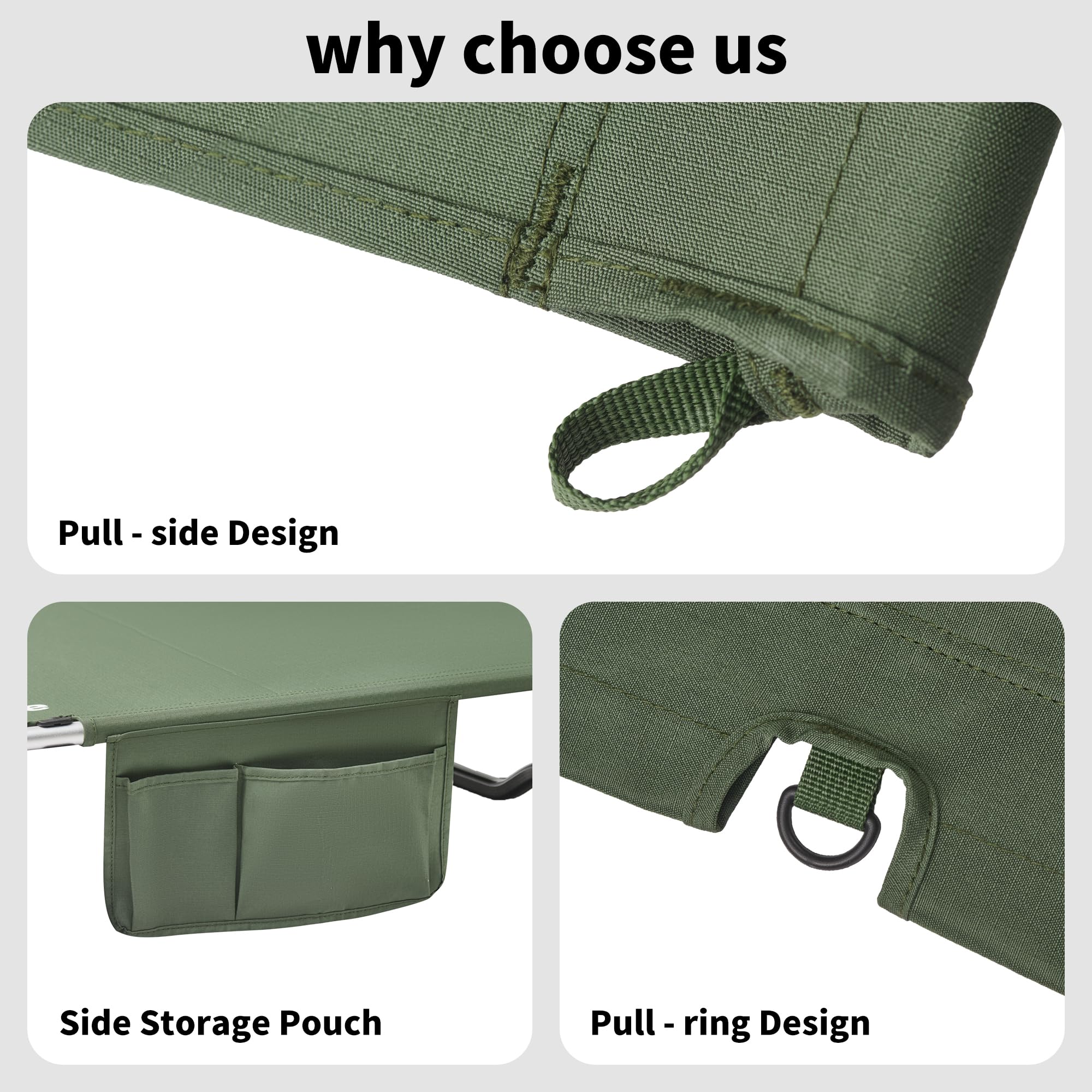 Naturehike Cama de camping ultraligera, portátil, plegable, resistente con bolsa de transporte, tumbona de camping para camping, senderismo, hogar, mochila, oficina, almuerzo, cama