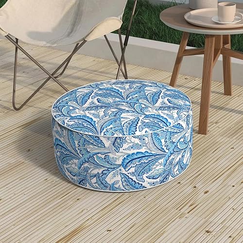 Miniatura 6 de Taburete inflable para exteriores, taburete portátil para todo tipo de clima, taburete de muebles para el hogar, jardín, playa, 31 pulgadas de