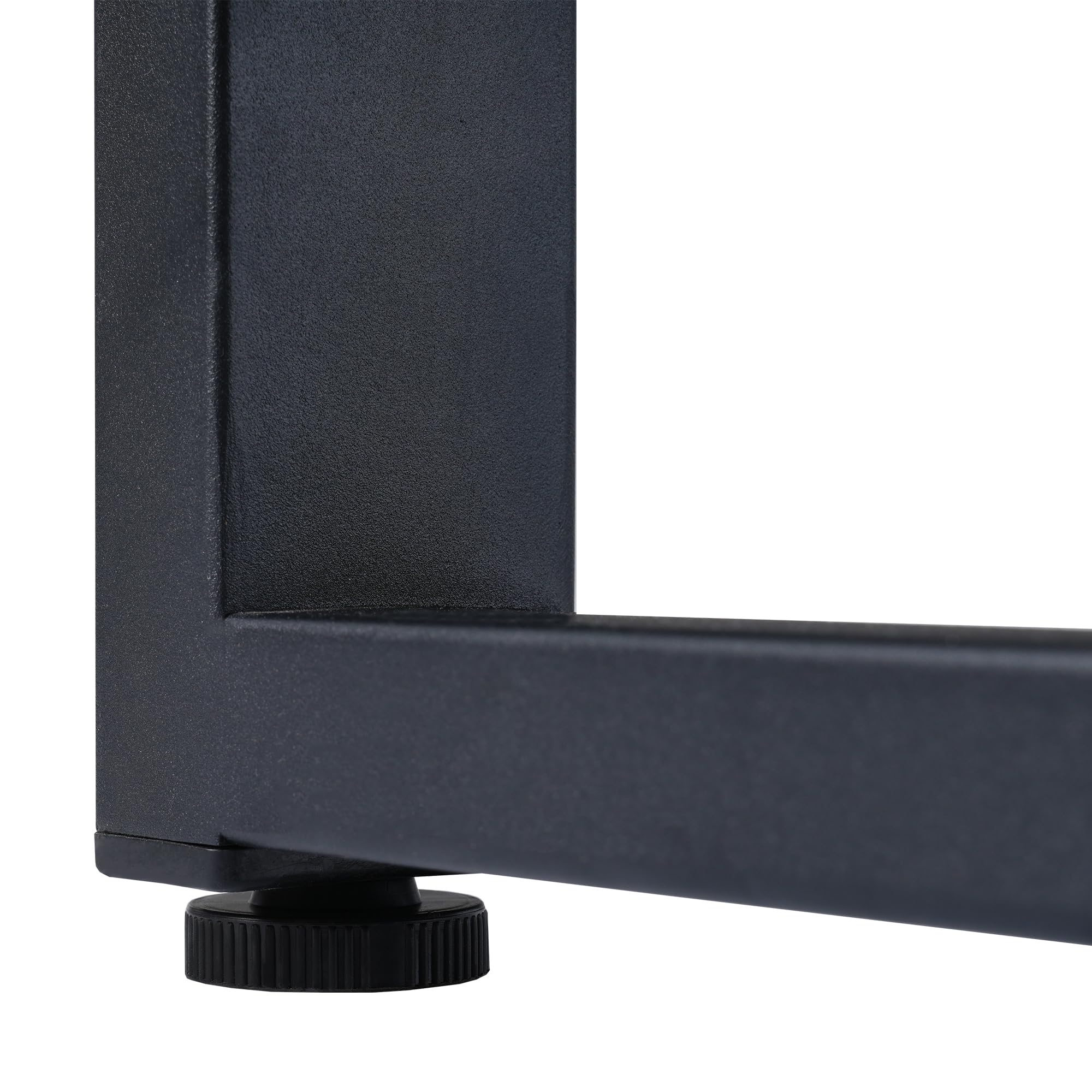 Merax Mesa de comedor de estilo industrial, mesas de comedor rectangulares, mesa de cocina moderna para sala de estar y comedor, 140 x 70 x 75 cm, color negro y gris (no ampliable)