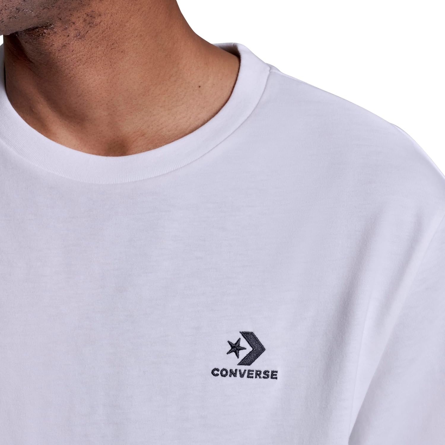 Converse Men's Left Chest Star Chevron Embroidered Tee