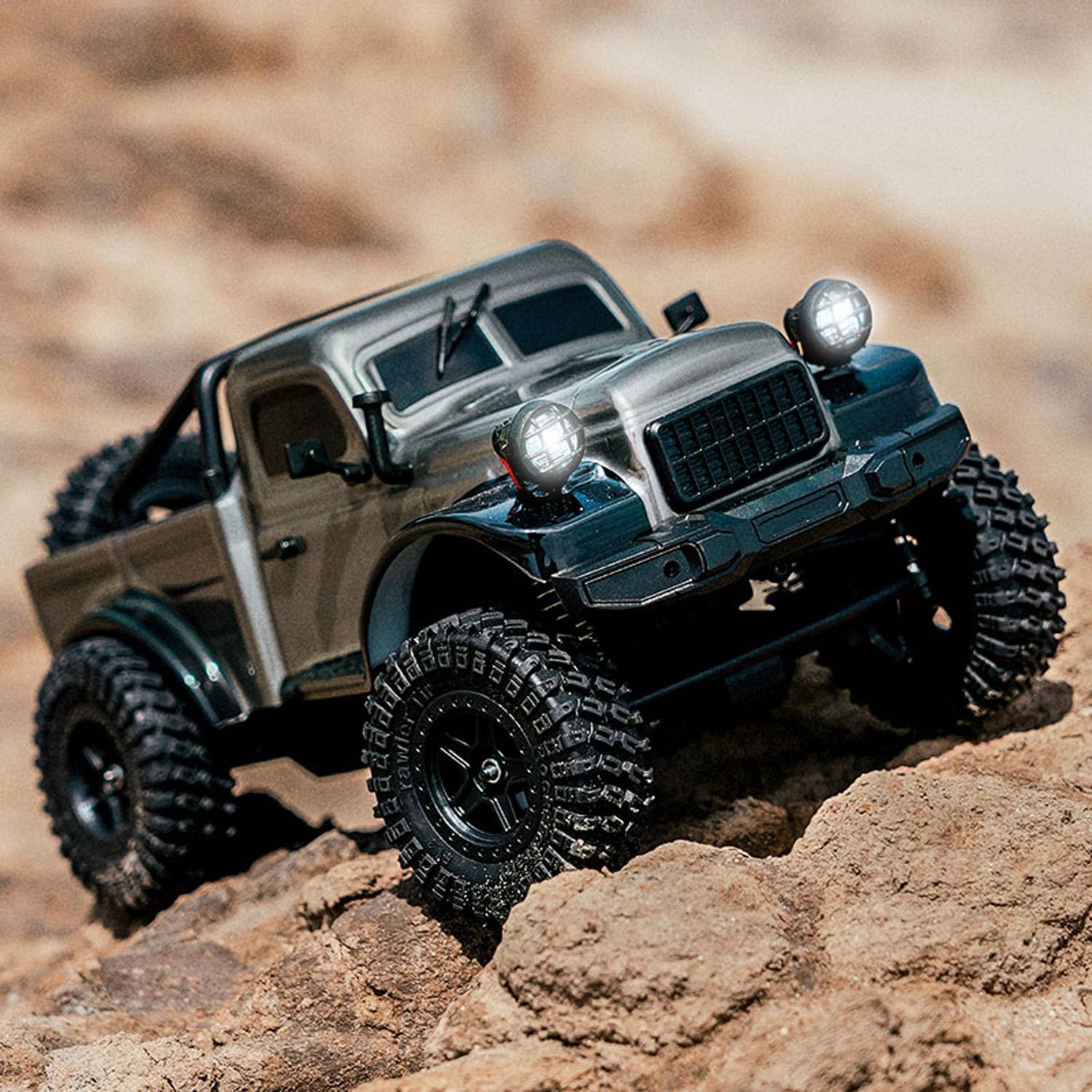 TOUCAN RC HOBBY 2,4G Funkgesteuerter Pickup Truck 1:18 4WD RC Geländewagen C8813 Simulation Rock Crawler Auto RTR Bürstenmotor ESC Batterie Outdoor