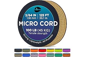 TECEUM Micro Paracord: Gold