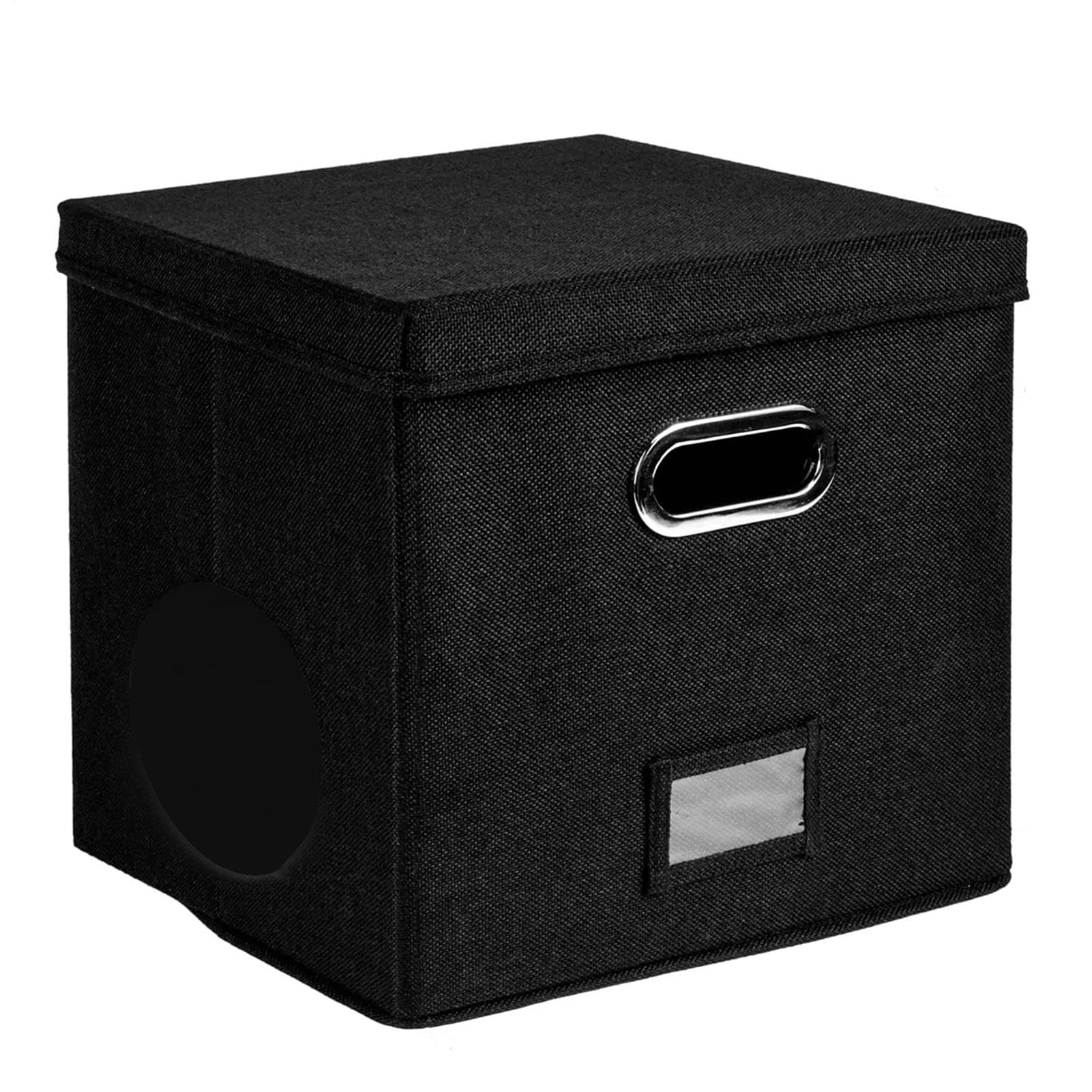 Tapa de soporte para álbumes, caja de discos de vinilo, caja de almacenamiento de discos | Caja organizadora decorativa de almacenamiento de vinilo de 50 + 12 pulgadas, caja organizadora decorativa