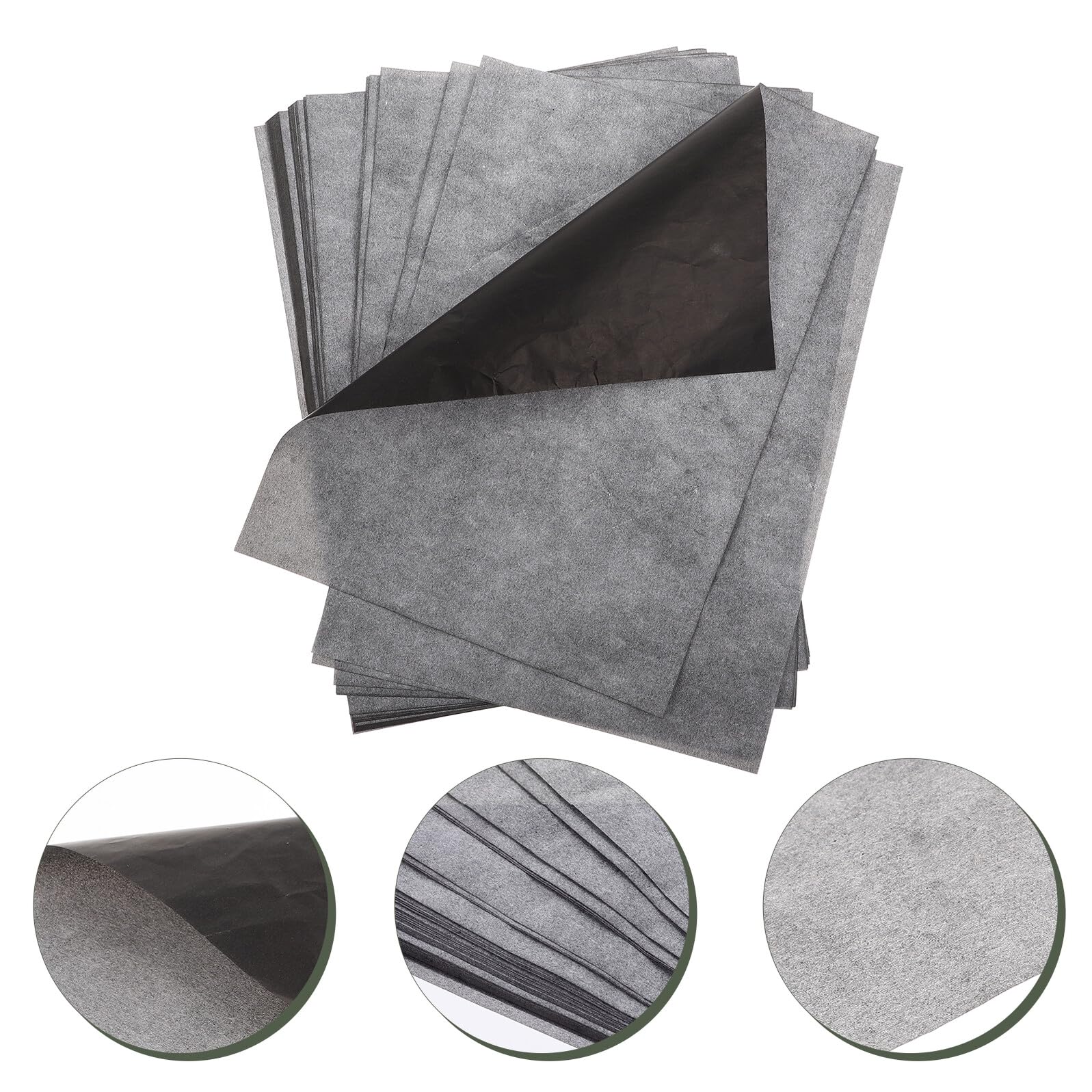 Papier Calque Graphite A4 Transfert Dessin 100 Feuilles, Papier Carbone Tracé Précis