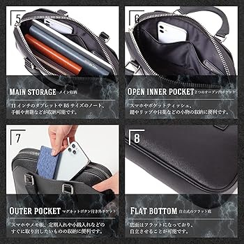 Amazon.co.jp: [PHLOX] [フロックス] ビジネスバッグ メンズ 本革 軽量