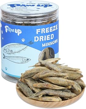 PAWUP Freeze Dried Minnows Dog Treats 100% Single Ingredient