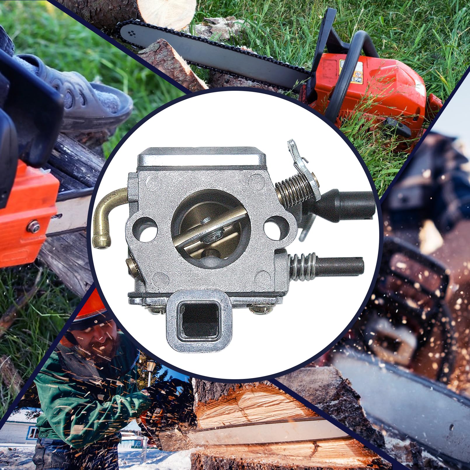 Kit Ligne Bouchon Gaz Gubeter Pour Tronçonneuse Stihl 034, 036, MS340, MS360 - Pièces De Rechange Complètes