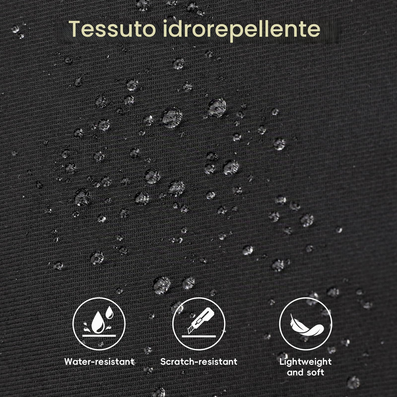 Amythe Zaino con Rotelle per Ragazza, 6 Ruote, con Ciondolo, Nero | 2 in 1 Zaino Trolley Scuola Elementare Media per Bambina Adolescenti da 9 a 18 anni, Carrello Removibile, Ritorno / Viaggi