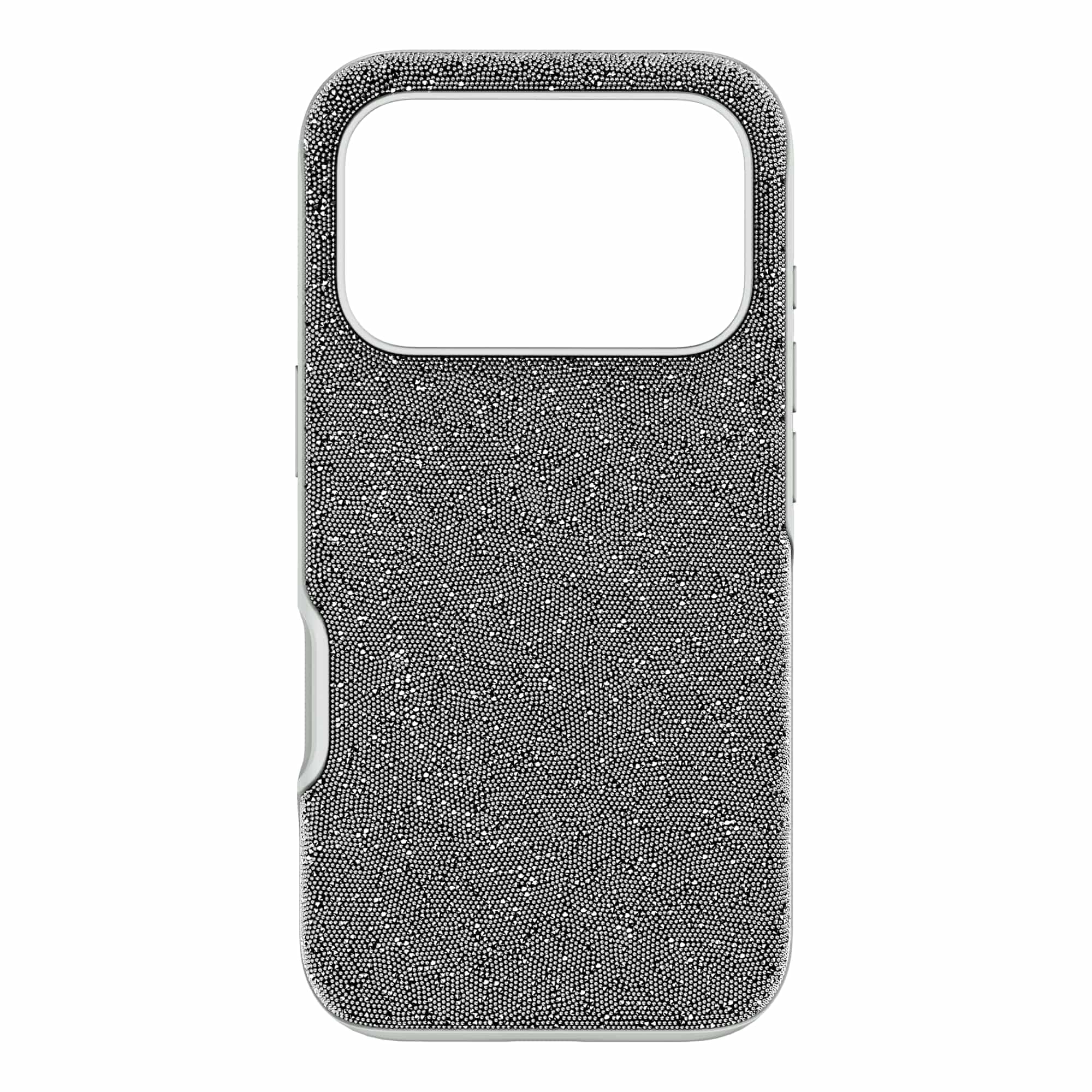Swarovski High Phone Case for iPhone 17 Pro, Silver-Tone Crystals, Compatible with iPhone 17 Pro Smartphone and Official Apple Chargers, Part of the High Collection