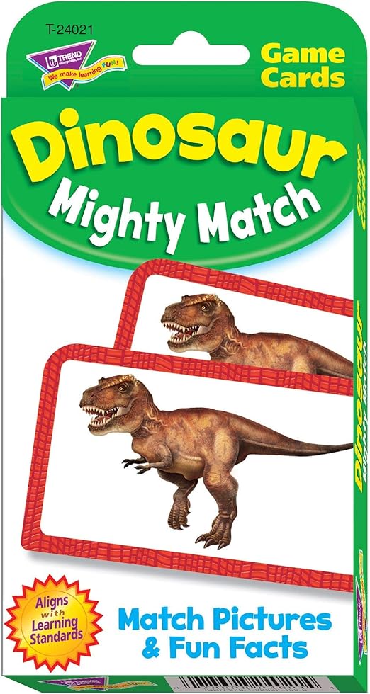 Trend Dinosaur Mighty Match Challenge Cards Card Game