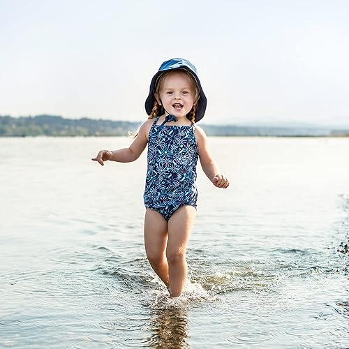 Miniatura 2 de i play. by green sprouts - Sombrero de protección solar UPF 50+ con protección solar ajustable para crecer con el bebé, marino