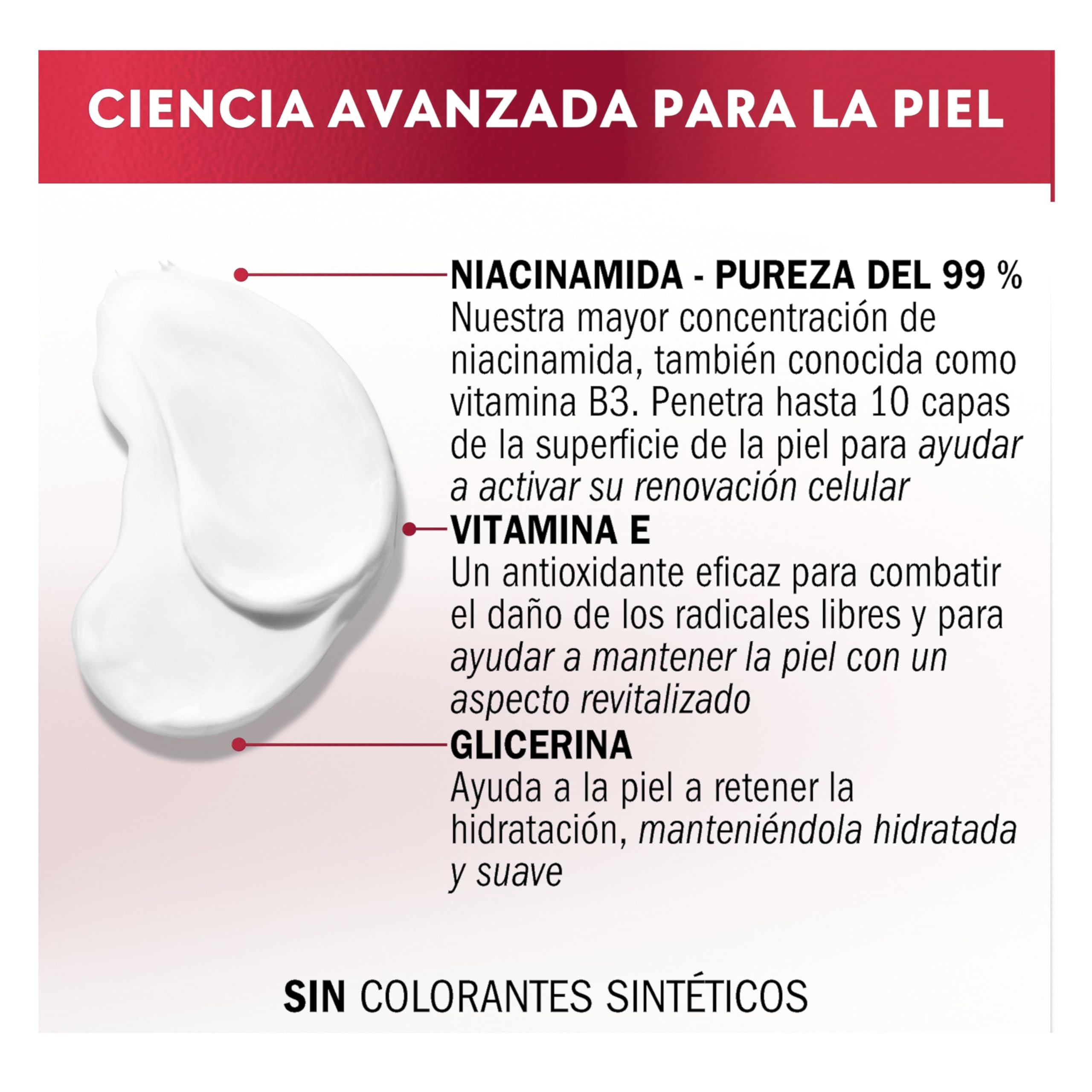 Olay Crema Facial de Día con Niacinamida. Hidratante Antiarrugas y Antiedad con Vitamina E, Niacinamida Antiedad y Glicerina. Regenera e Hidrata. Mejora los Signos del Envejecimiento. No Grasa. 50ml