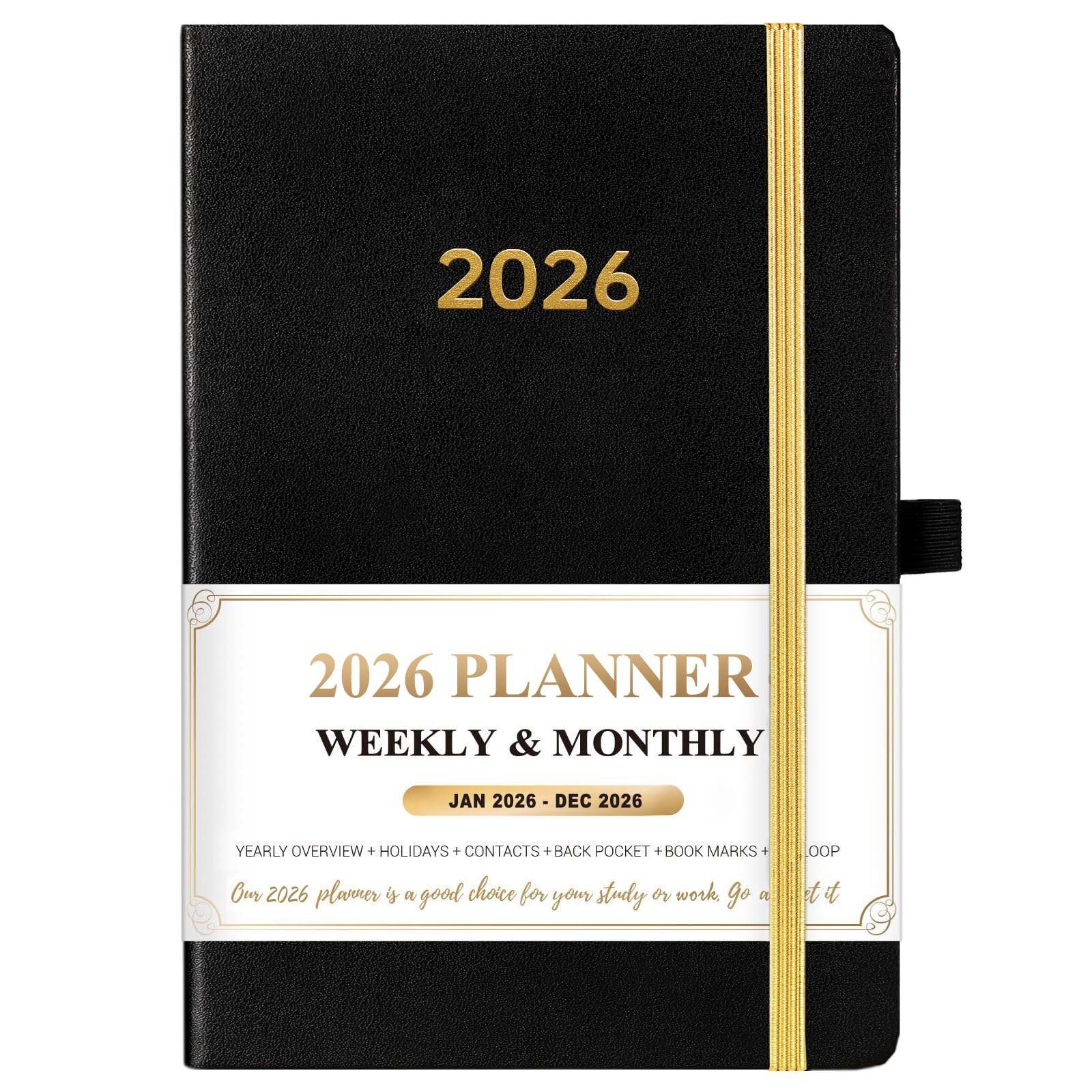 Snapklik.com : 2026 Planner - Leather Planner 2026 Weekly And Monthly ...