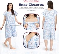 Vista 60 de NY Threads Women's Hospital Gown Soft and Stylish Patient Gown