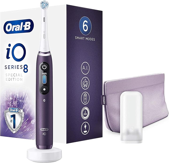 Spazzolino elettrico ricaricabile oral-b special edition io 8 go electric display a colori 1 testina +astuccio 80336678