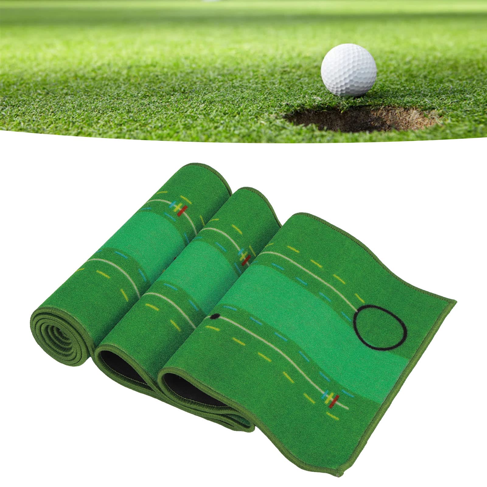 Golf Putting Green, Golf Practice Equipment, Golf Batting Cushion 300x50x1 Cm, Artificial Turf for Golf Practice, for Training and Competitions