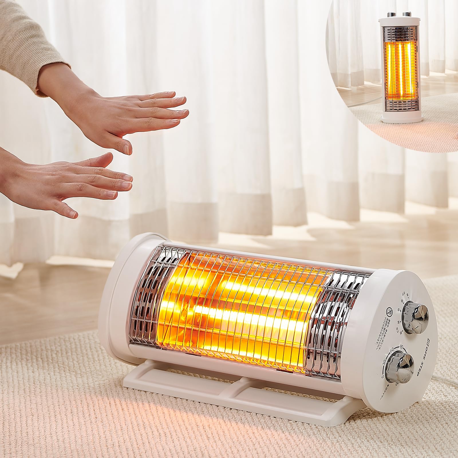 Amazon | 【縦でも横でも速暖】 SKK カーボンヒーター 2WAY 速暖 小型