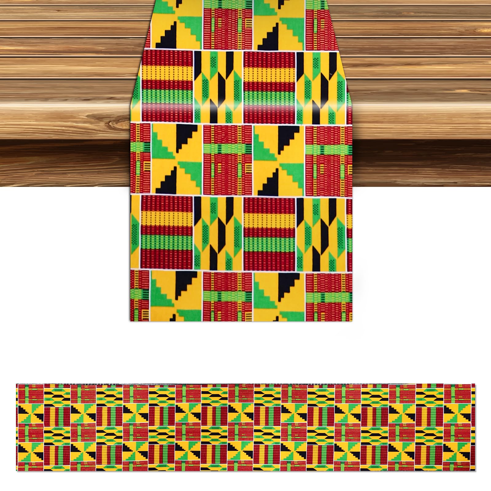 Amazon.com: Kwanzaa Table Runner, 13x72 Inch Holiday Table Runner ...