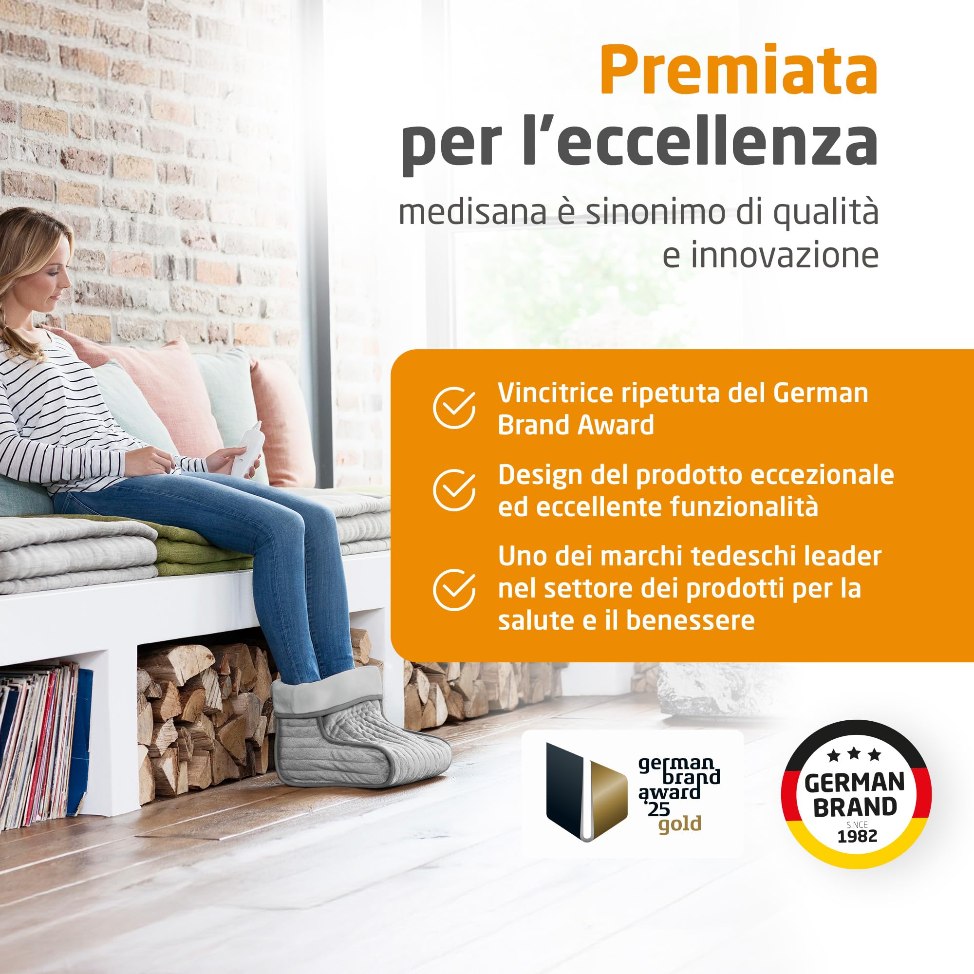medisana Fws Scaldapiedi, Coperta Riscaldata per i Piedi, Interno Soffice e Lavabile, Spegnimento Automatico, Protezione Contro il Surriscaldamento, Fino al Numero di Scarpe 46