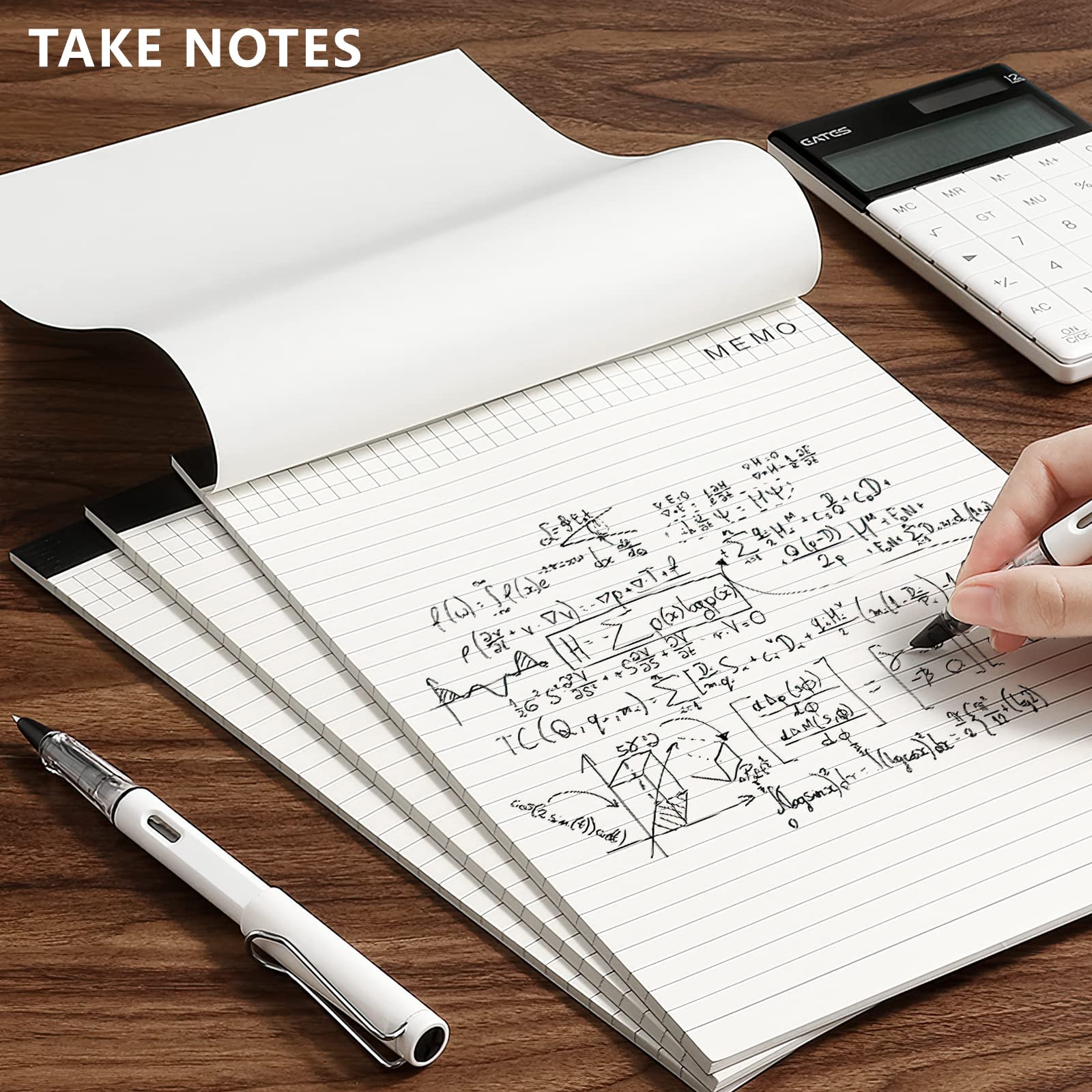 écrire Droit PDF Lot De 3 Blocs-notes Lignés 21,6 X 29,8 Cm, Papier Jaune Canany 9,5 Kg Feuille A4 Avec Ligne