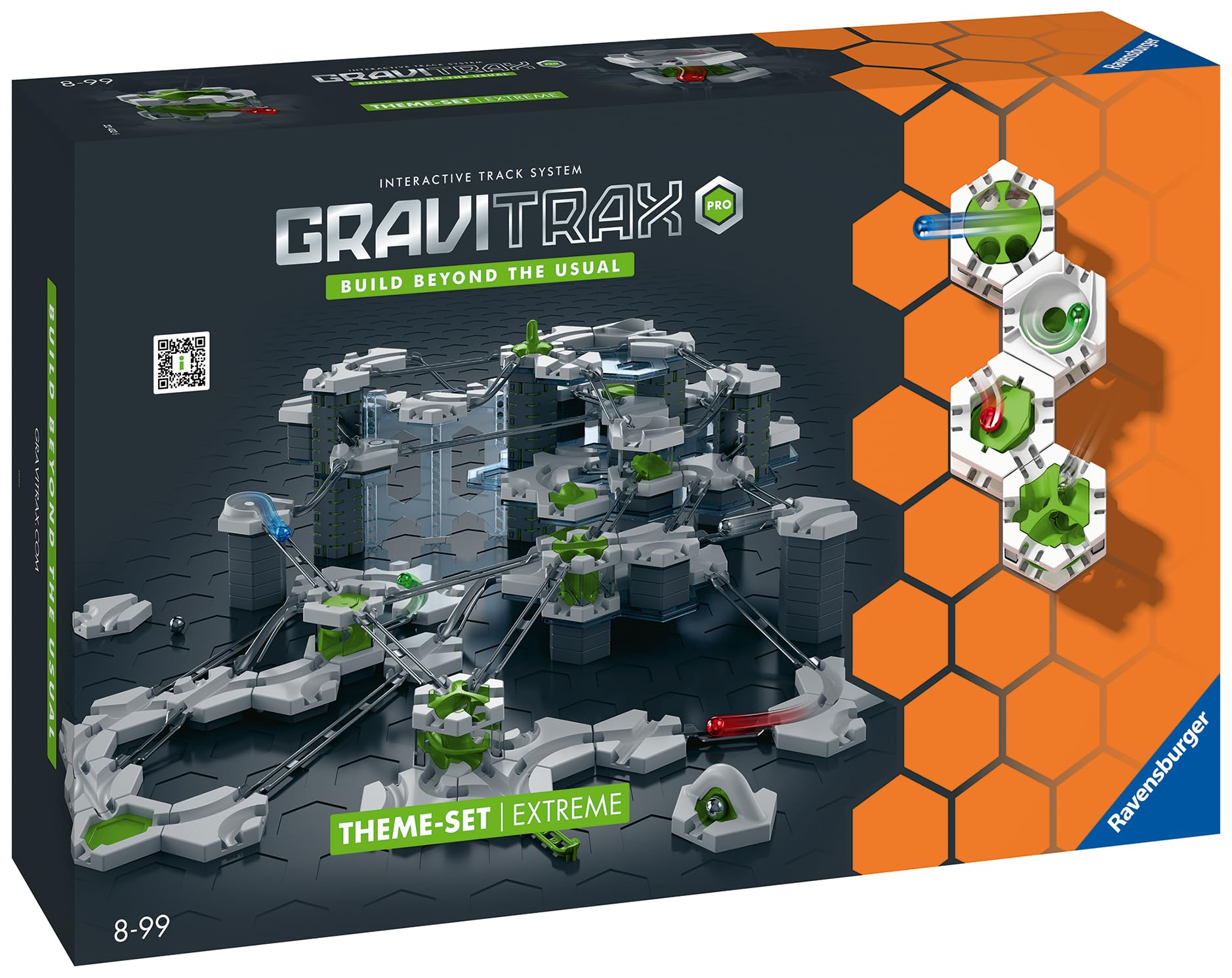 Ravensburger - GraviTrax Pro Extreme, Starter Set, Circuito de Canicas para para Niños 8+ Años, Juego Innovador y Educativo Stem, Compatible con Todos los GraviTrax