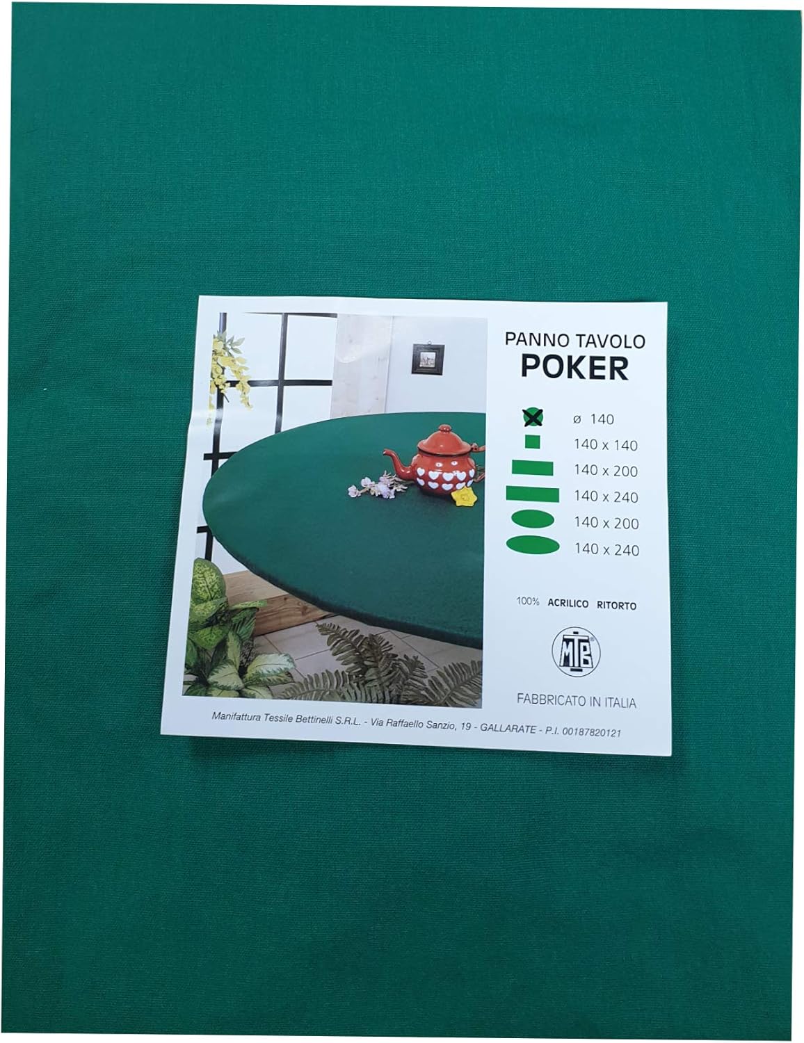 Copritavolo Rotondo Goldensoft Bianco Diametro 135cm - 100% Poliestere, Con Elastico, Certificato Oeko-Tex - Foto 2