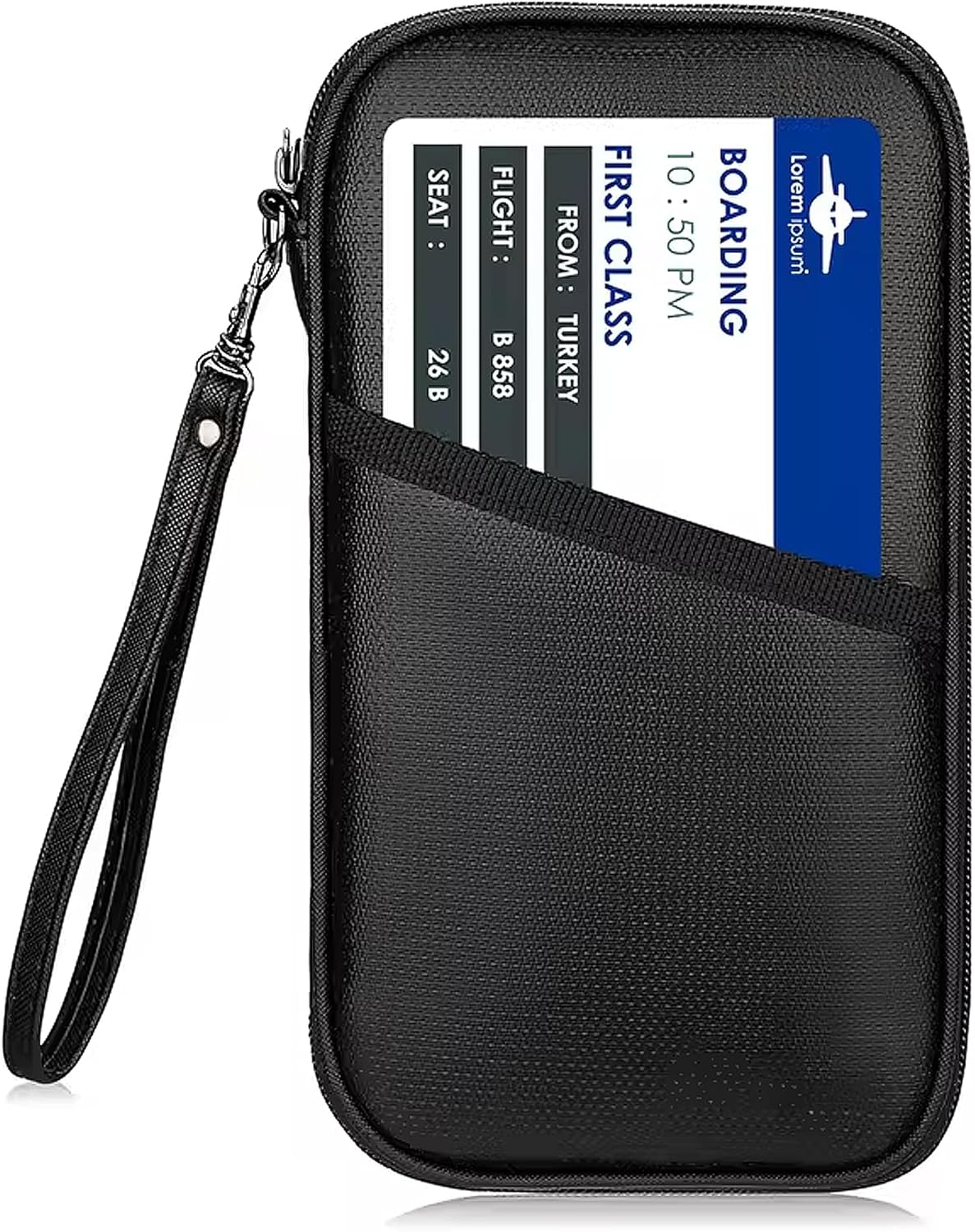 INDOTEAM Family Passport Holder Travel Wallet – Large Capacity Waterproof Fireproof Travel Document Holder Document Organiser – RFID Blocking Passport Protector Travel Document Wallet Passport Case