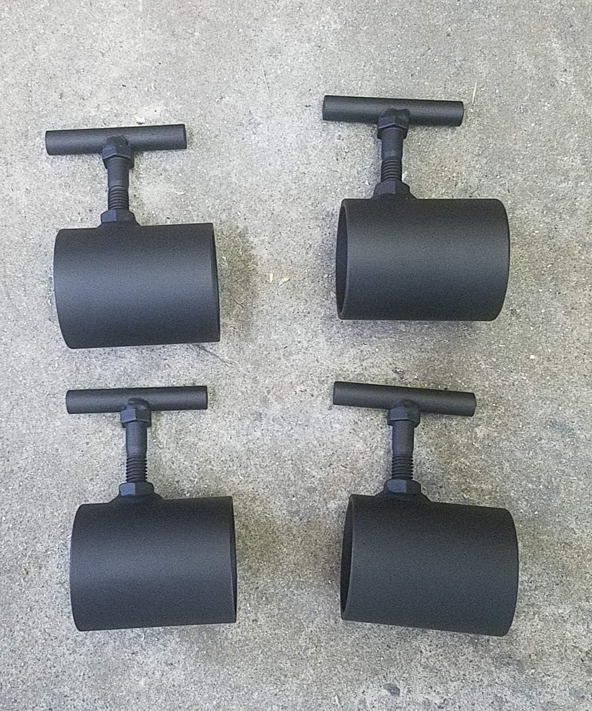 Set of 2 Collars for Barbells, Strongman, Farmers Walk, Olympic Bars (Set Includes 4)_AB