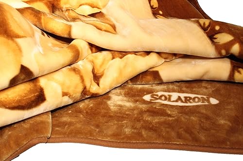 Miniatura 5 de Nueva Manta Solaron Queen Size Flower Beige Korean Mink Blanket