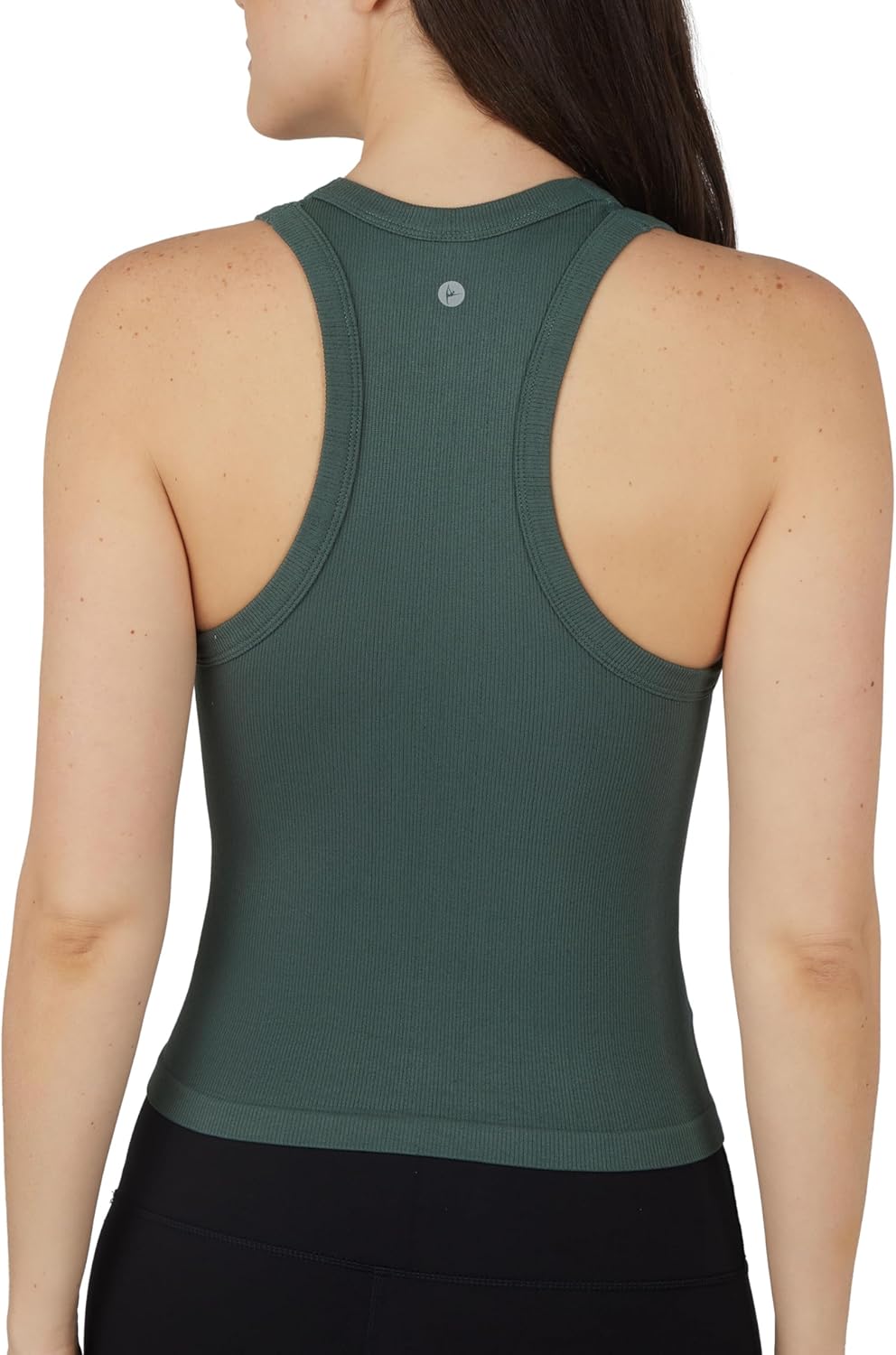 90 Degree By Reflex Womens Seamless Tank Ribbed Fitted Racerback Hip-Length Top 3 Pack - Image 4