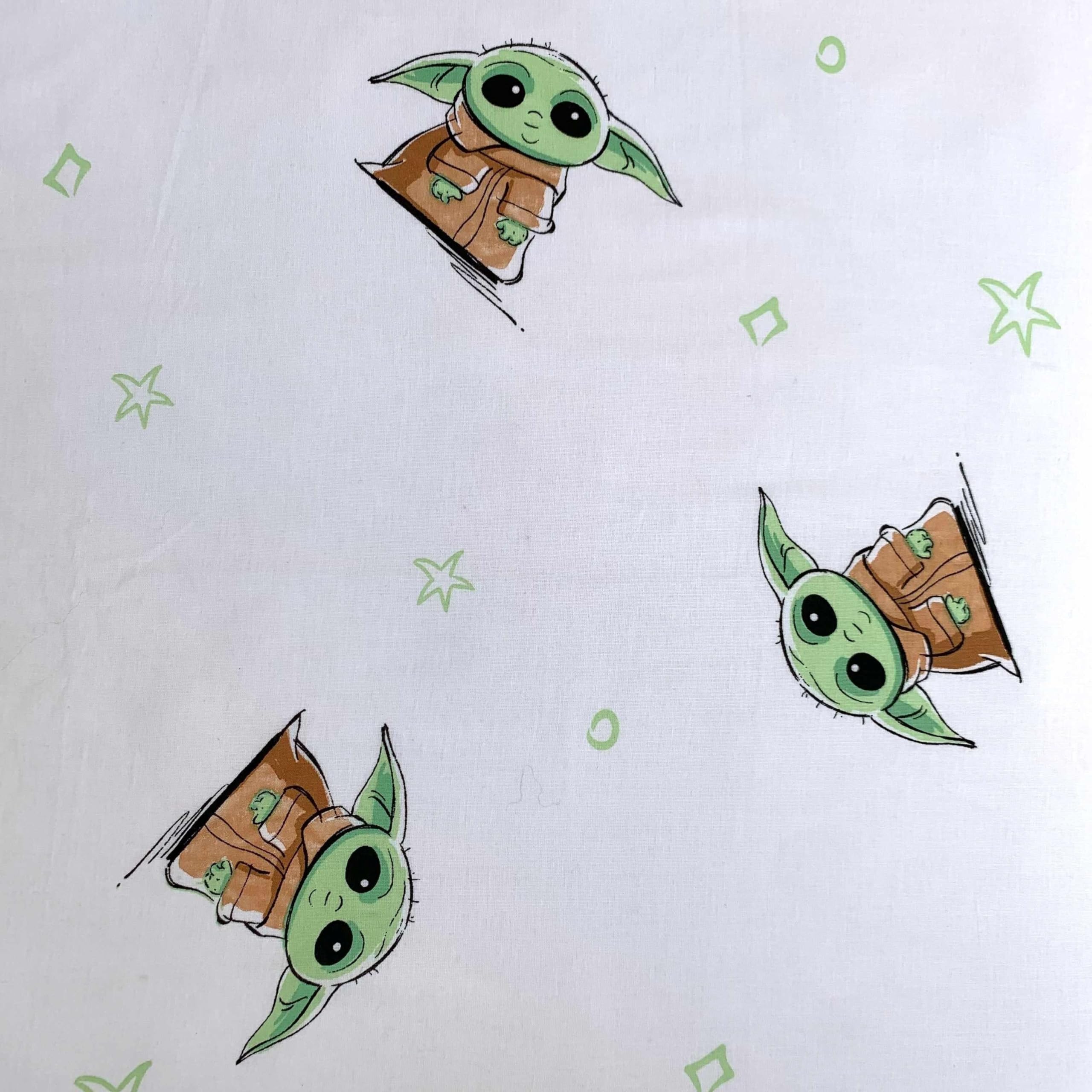 Disney - Parure De Lit en Coton Star Wars : Bébé Yoda - 140 X 200 Cm