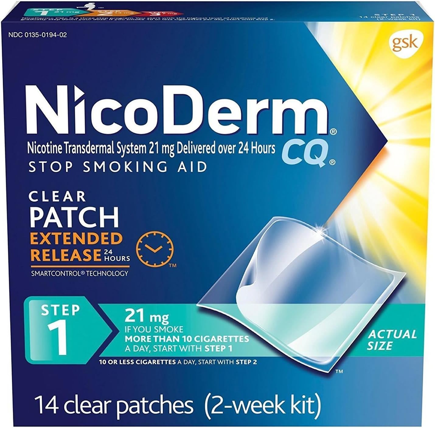 Nicoderm Cq Clear Patch Size 14ct Nicoderm Cq Clear Patch 14ct