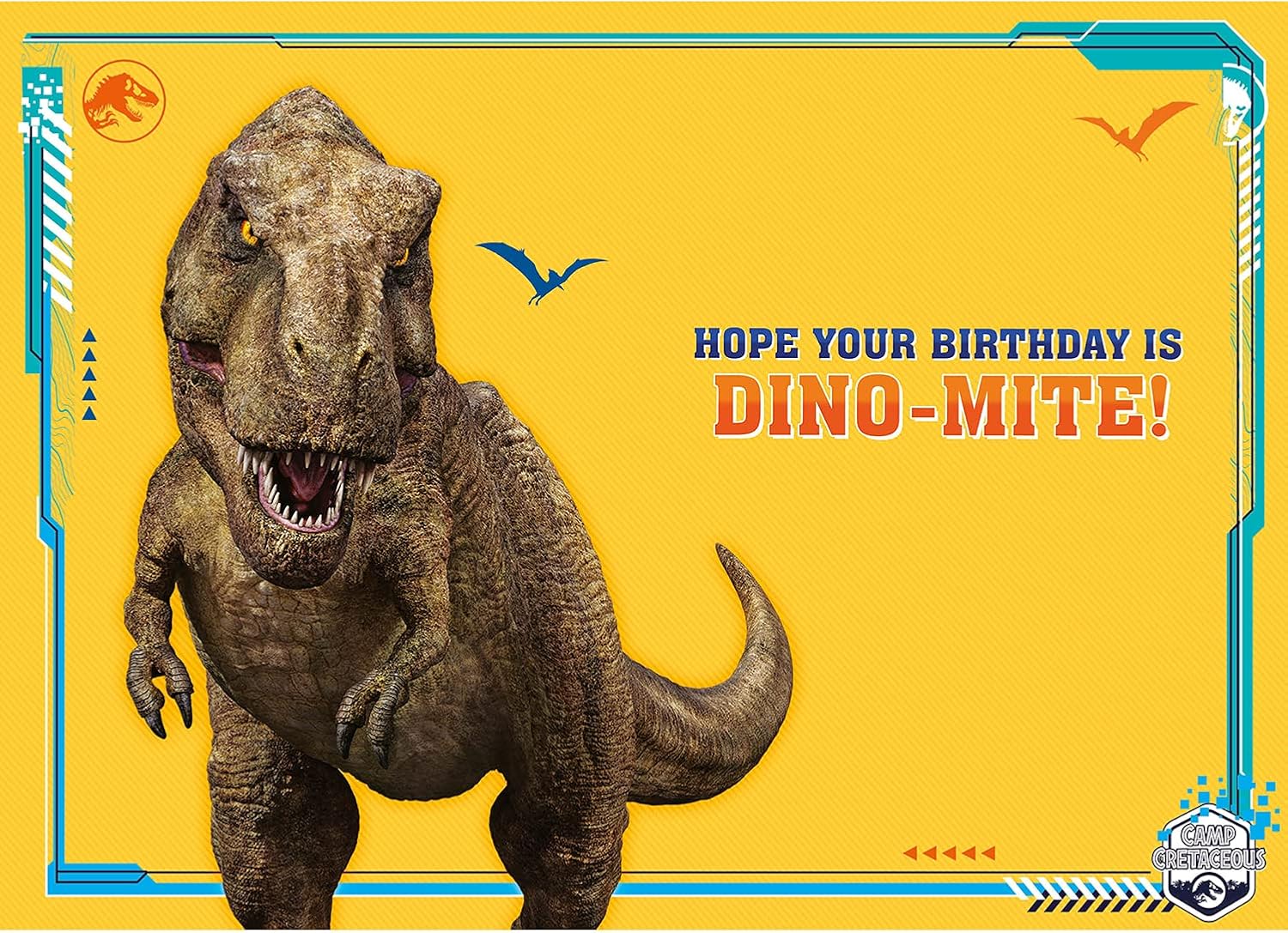 Danilo Promotions LTD Age 6 Jurassic World Card, Happy 6th Birthday Card Jurassic World, Jurassic World Age 6 Birthday Card, 6th Birthday Card